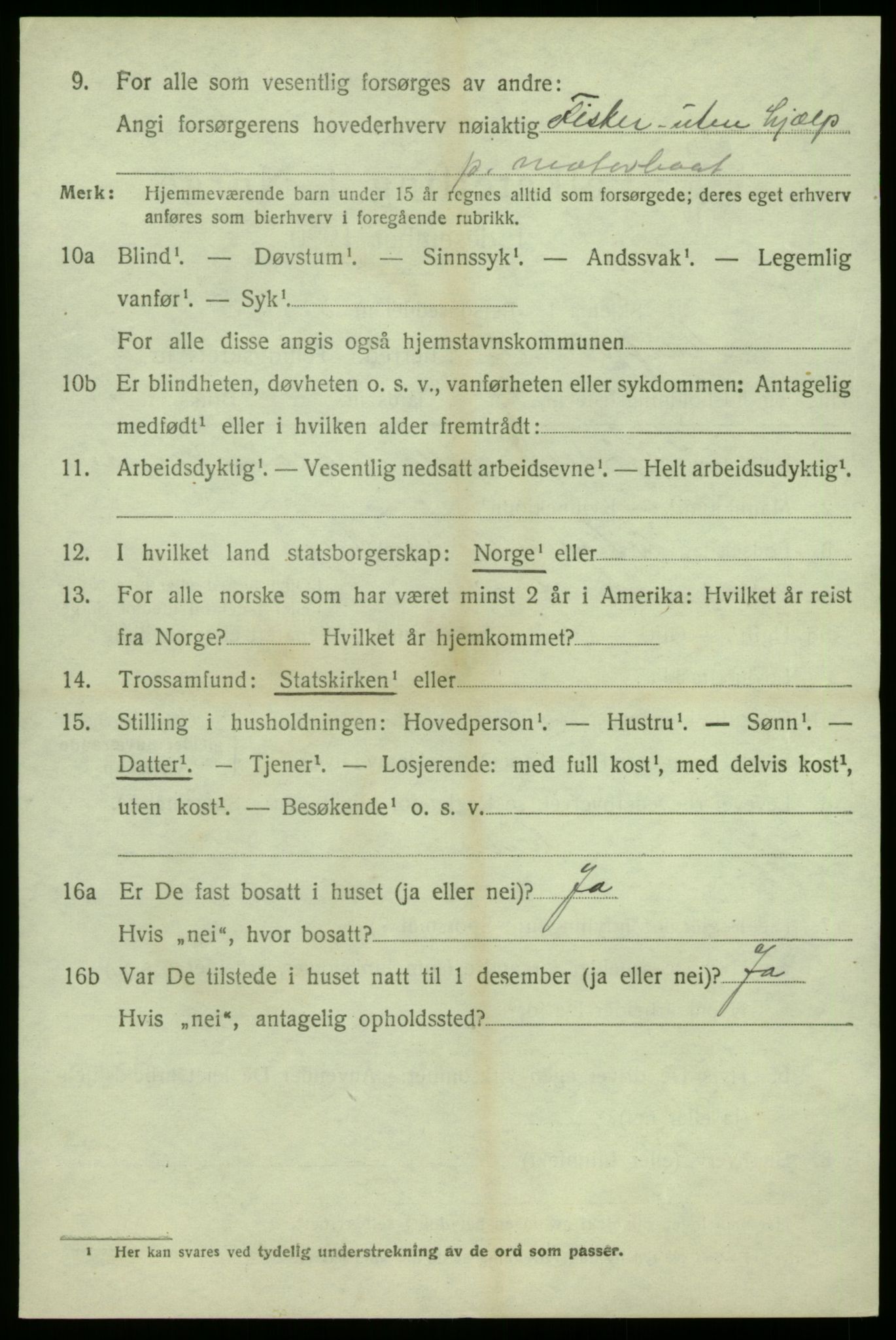 SAB, 1920 census for Masfjorden, 1920, p. 2628