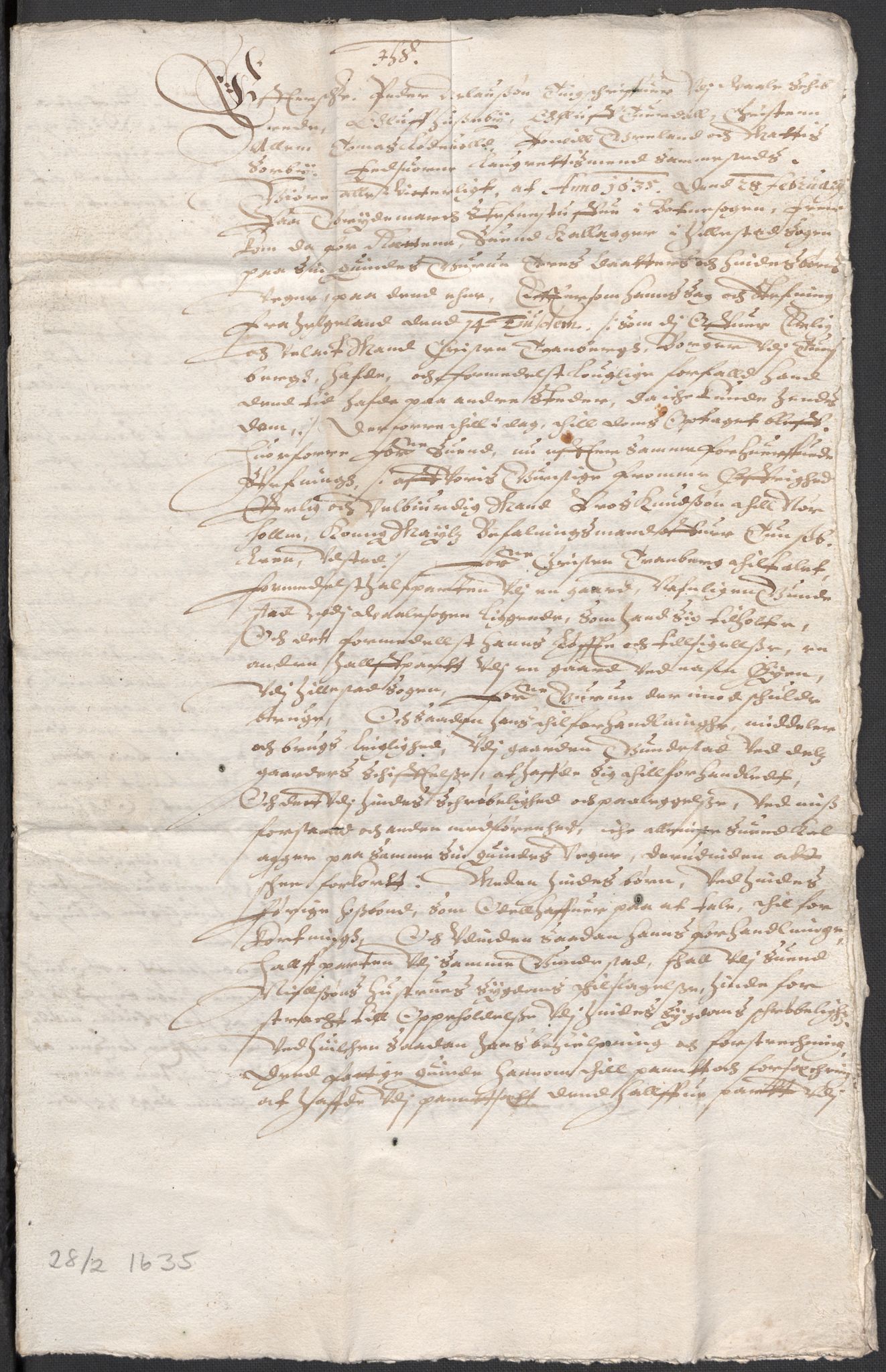 Riksarkivets diplomsamling, RA/EA-5965/F12/L0005: Pk. 7 (II), 1613-1721, p. 16