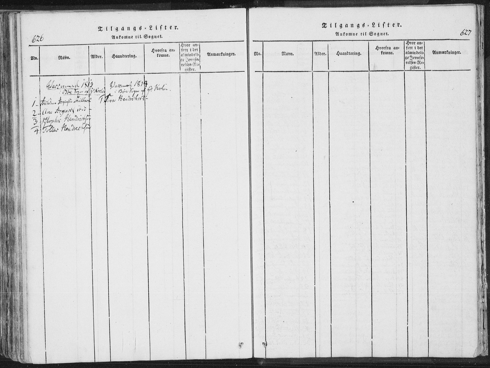 Bø kirkebøker, SAKO/A-257/F/Fa/L0006: Parish register (official) no. 6, 1815-1831, p. 626-627