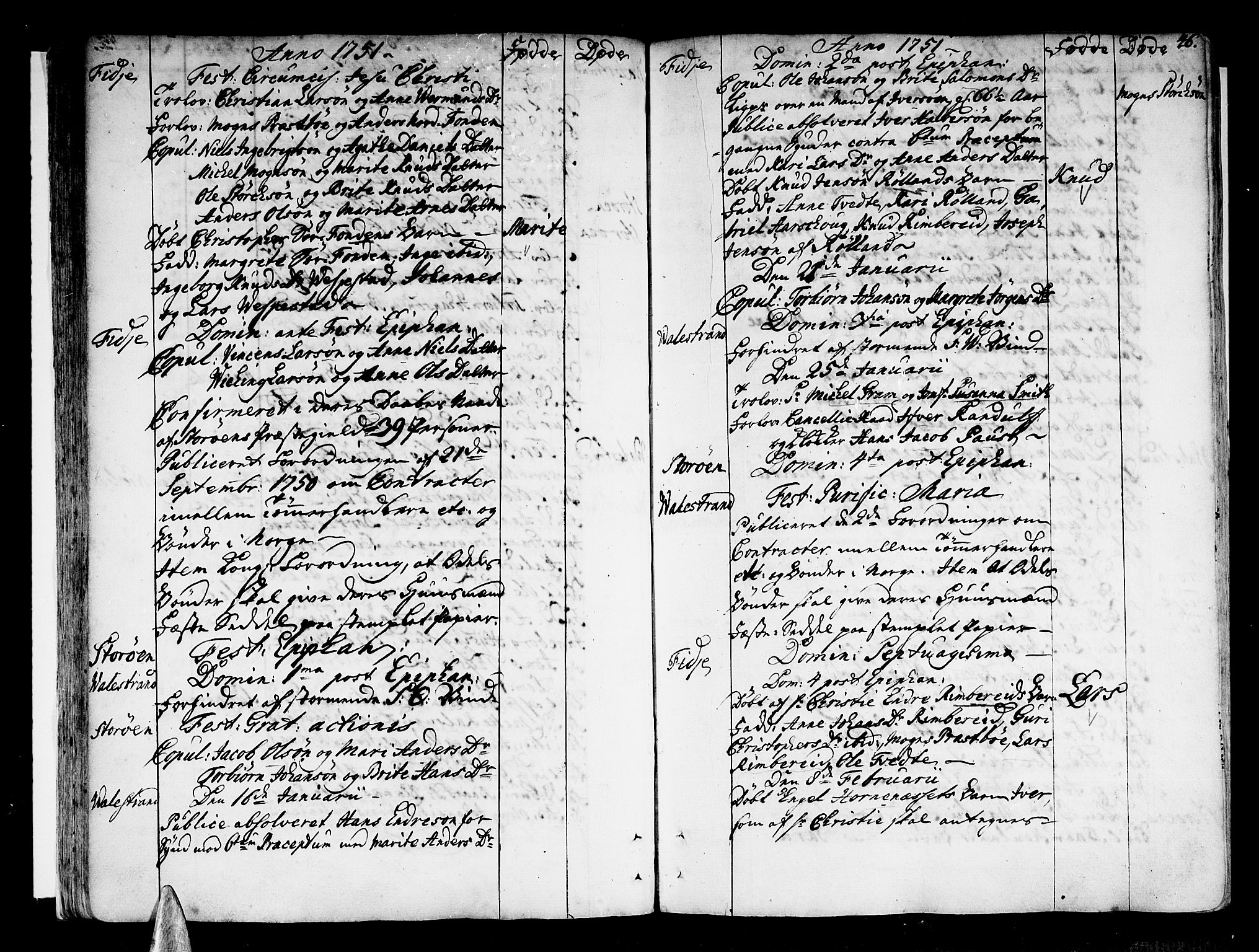 Stord sokneprestembete, AV/SAB-A-78201/H/Haa: Parish register (official) no. A 2, 1744-1777, p. 46