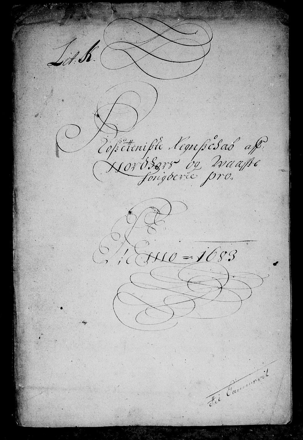 Rentekammeret inntil 1814, Reviderte regnskaper, Stiftamtstueregnskaper, Bergen stiftamt, AV/RA-EA-6043/R/Rc/L0066: Bergen stiftamt, 1683