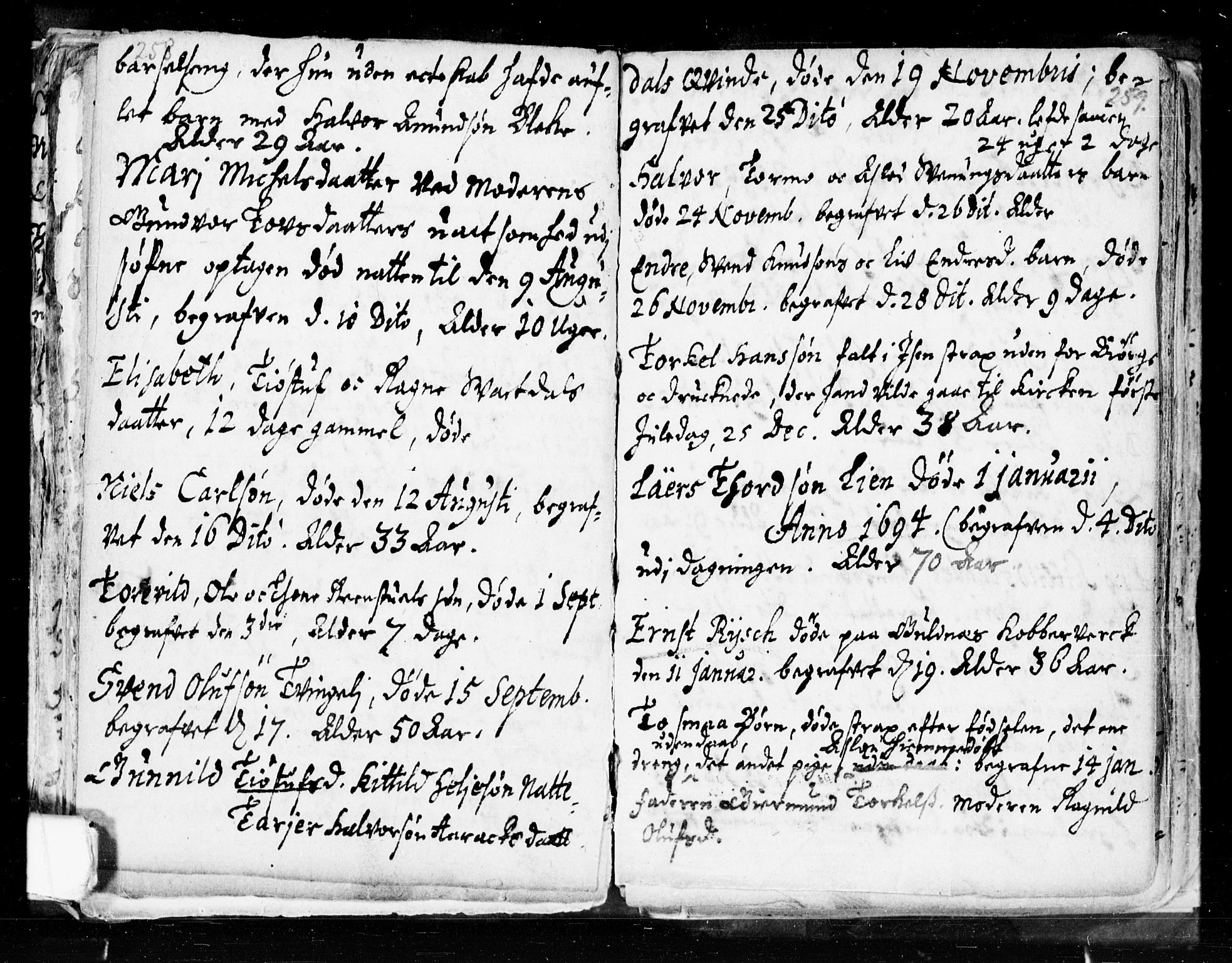Seljord kirkebøker, SAKO/A-20/F/Fa/L0002: Parish register (official) no. I 2, 1689-1713, p. 258-259
