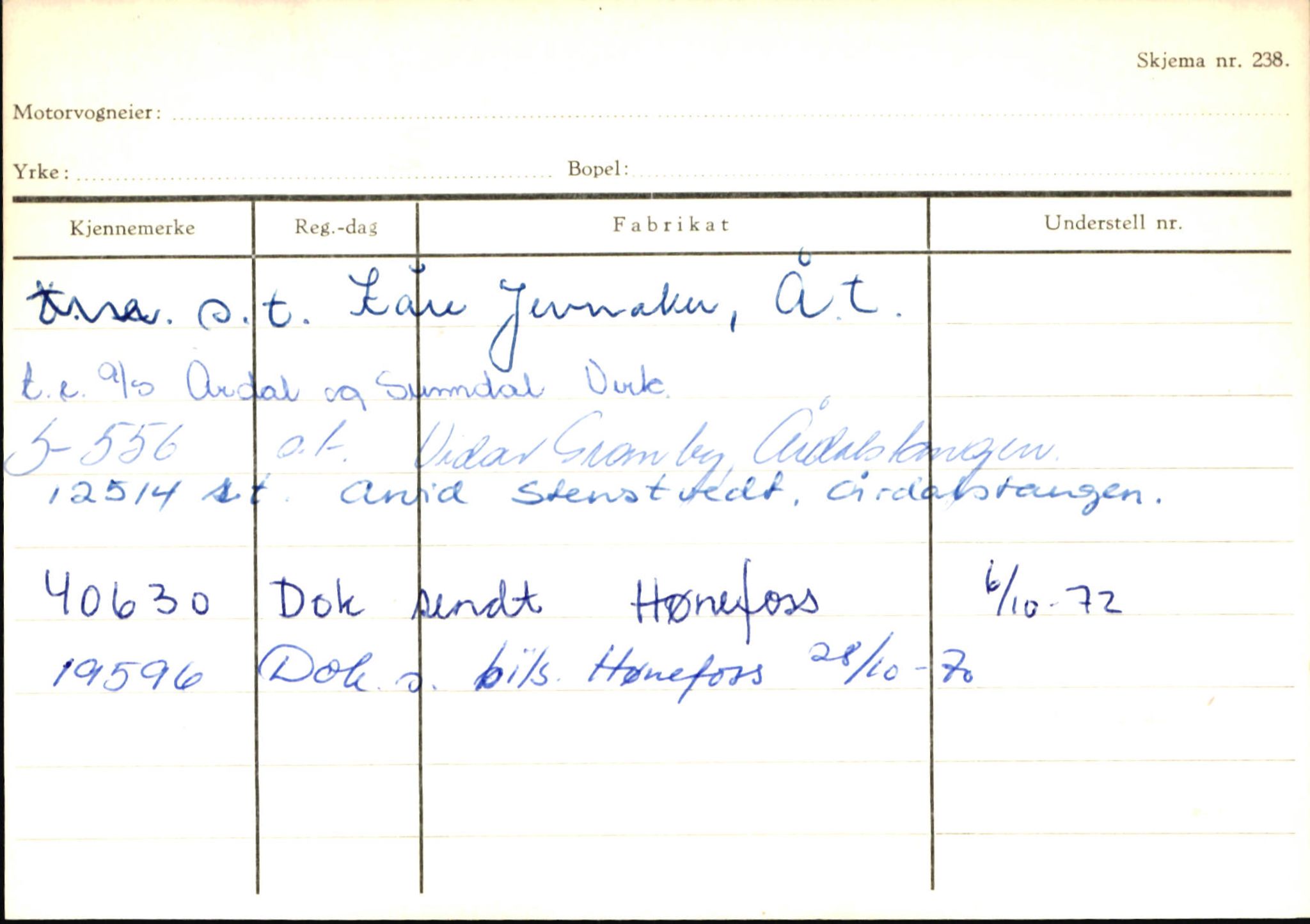 Statens vegvesen, Sogn og Fjordane vegkontor, SAB/A-5301/4/F/L0145: Registerkort Vågsøy S-Å. Årdal I-P, 1945-1975, p. 959