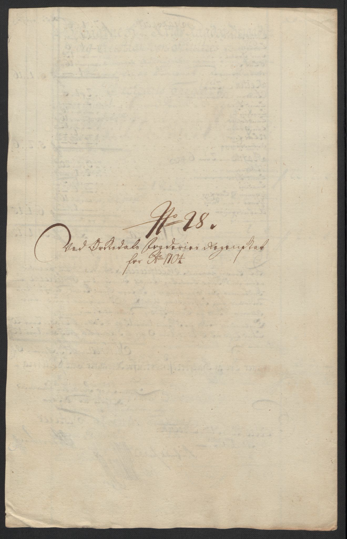 Rentekammeret inntil 1814, Reviderte regnskaper, Fogderegnskap, RA/EA-4092/R60/L3954: Fogderegnskap Orkdal og Gauldal, 1704, p. 213