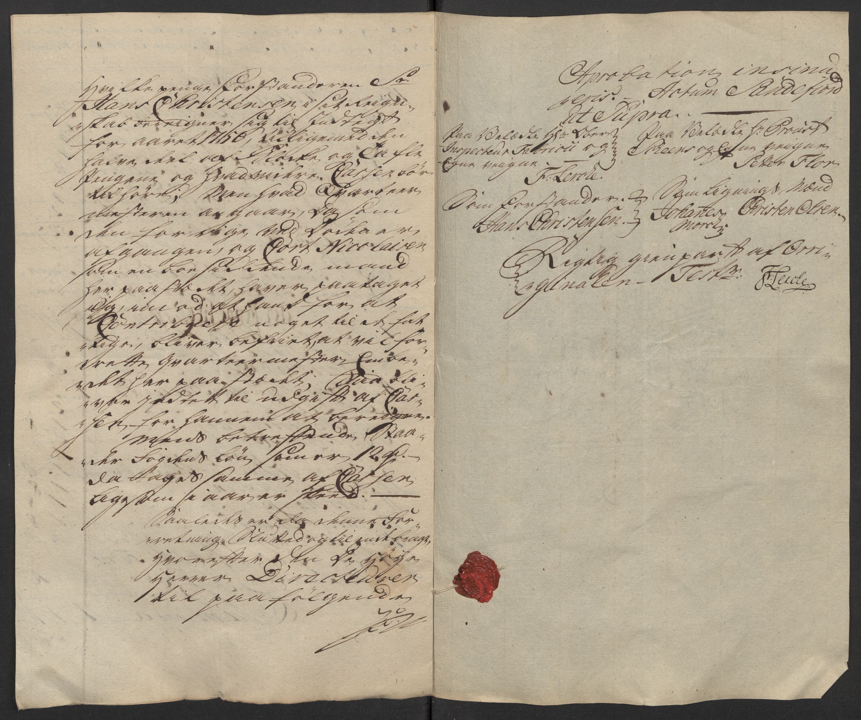 Kristiania tukthus, AV/SAO-A-10644/A/Ad/Adb/L0011: Innkomne skriv, rapporter og regnskap, 1742-1783, p. 192