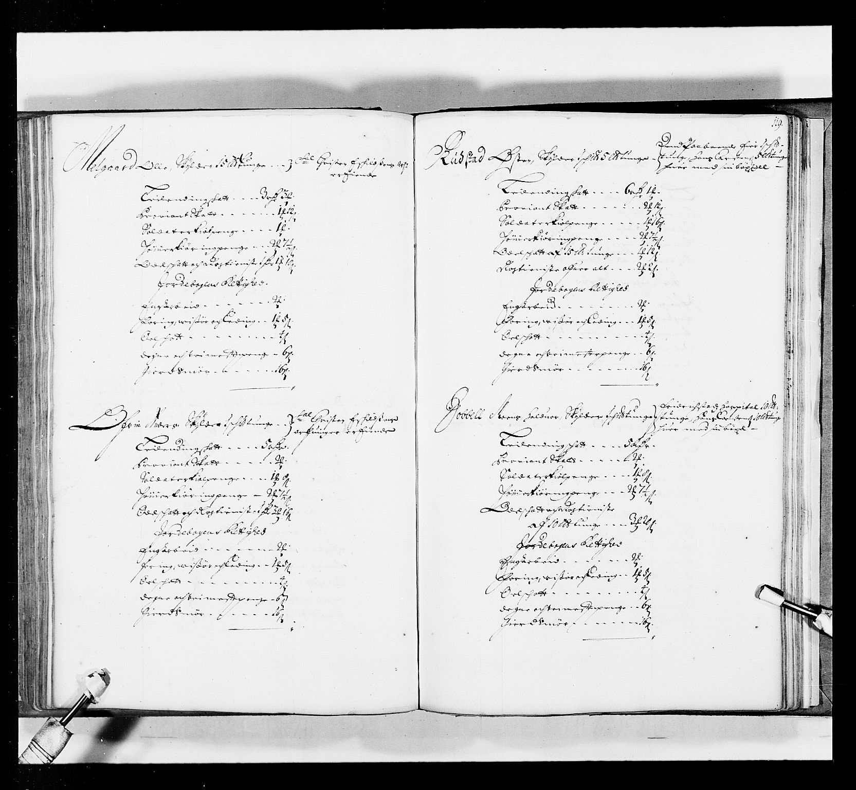 Stattholderembetet 1572-1771, AV/RA-EA-2870/Ek/L0035/0001: Jordebøker 1662-1720: / Matrikkel for Nedre Romerike, 1695, p. 118b-119a