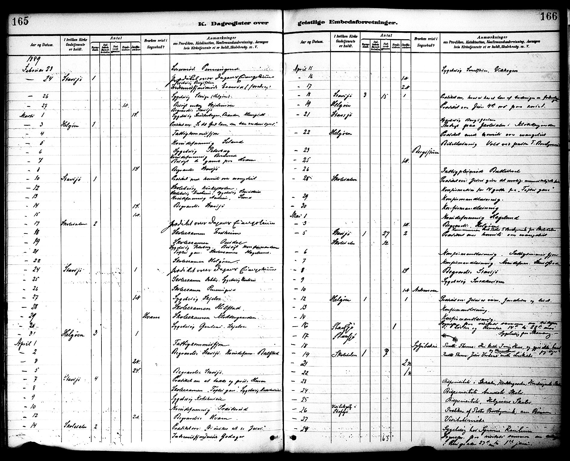 Nes prestekontor, Hedmark, AV/SAH-PREST-020/K/Ka/L0010: Parish register (official) no. 10, 1887-1905, p. 165-166