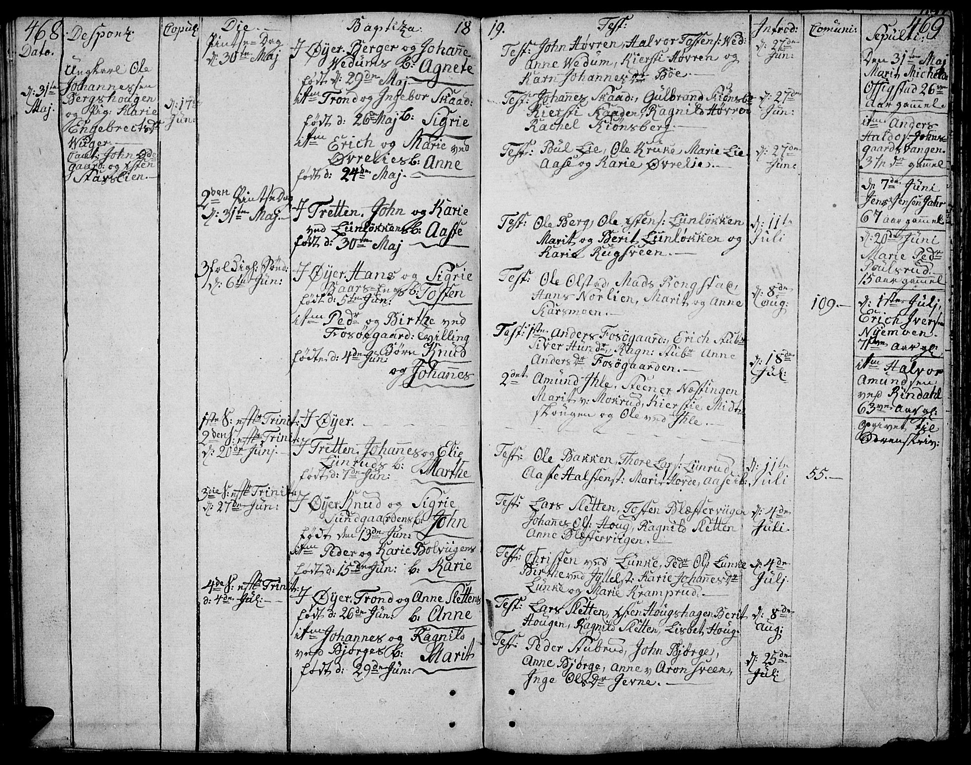 Øyer prestekontor, SAH/PREST-084/H/Ha/Haa/L0003: Parish register (official) no. 3, 1784-1824, p. 468-469