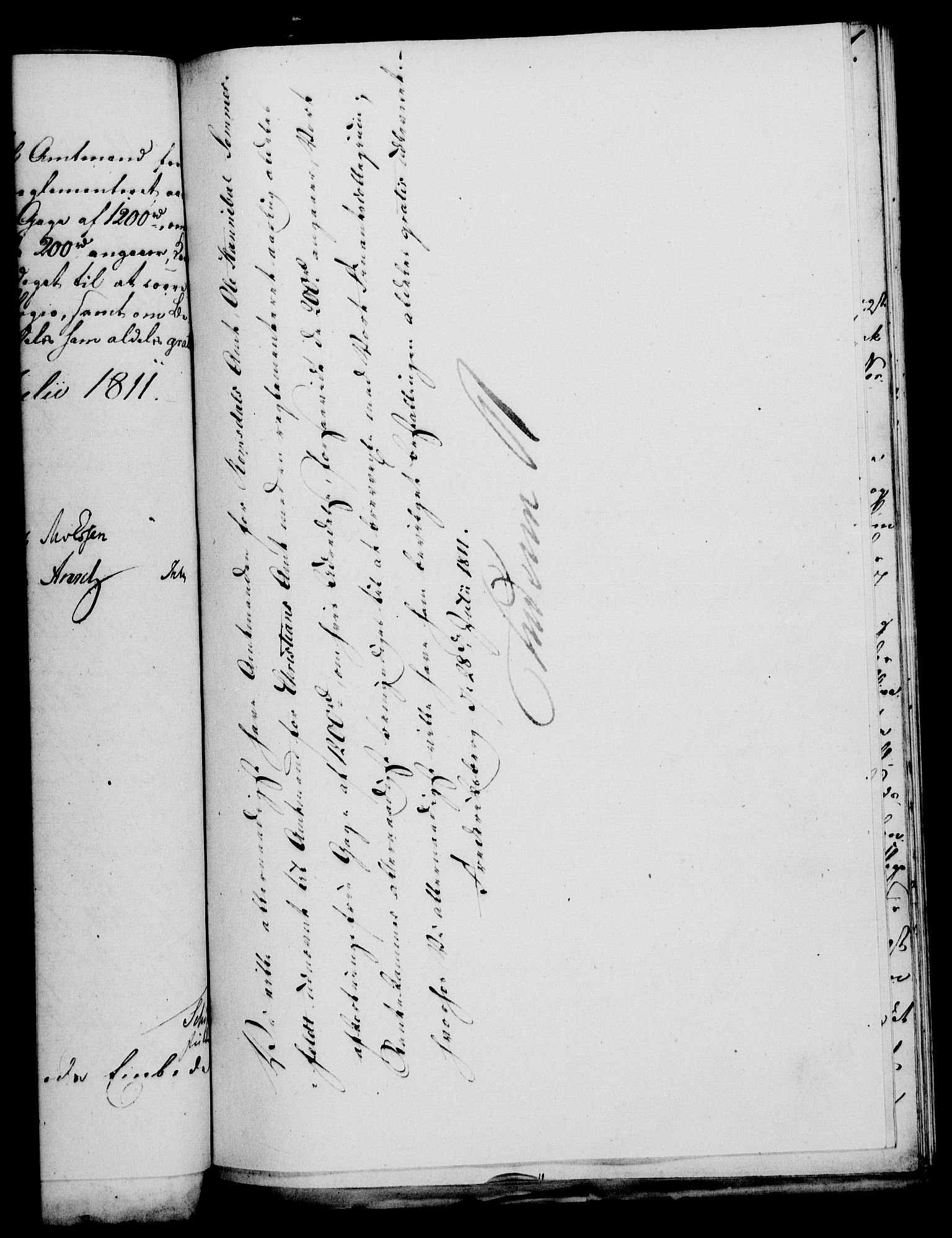Rentekammeret, Kammerkanselliet, RA/EA-3111/G/Gf/Gfa/L0093: Norsk relasjons- og resolusjonsprotokoll (merket RK 52.93), 1811, p. 435