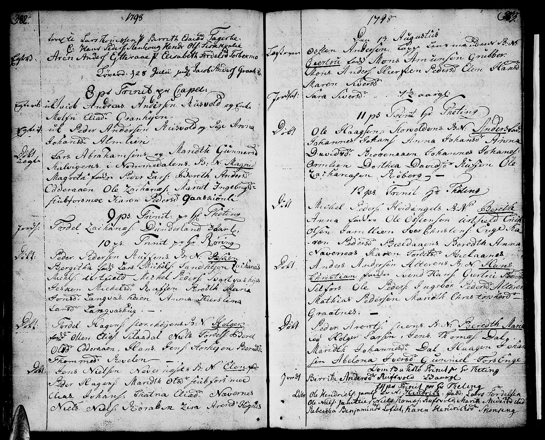 Ministerialprotokoller, klokkerbøker og fødselsregistre - Nordland, SAT/A-1459/825/L0349: Parish register (official) no. 825A05 /2, 1790-1806, p. 382-383