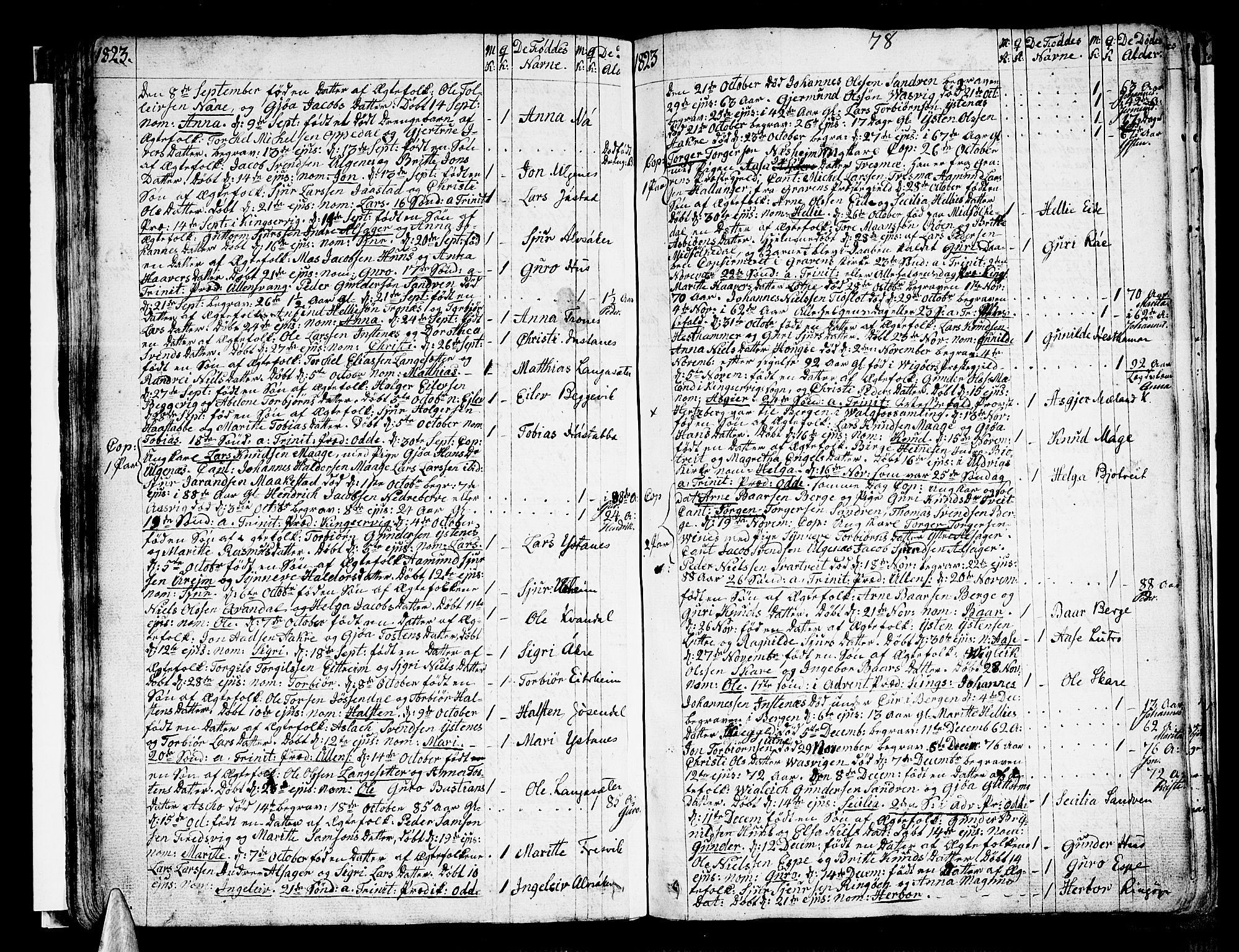 Ullensvang sokneprestembete, SAB/A-78701/H/Haa: Parish register (official) no. A 8, 1804-1835, p. 78