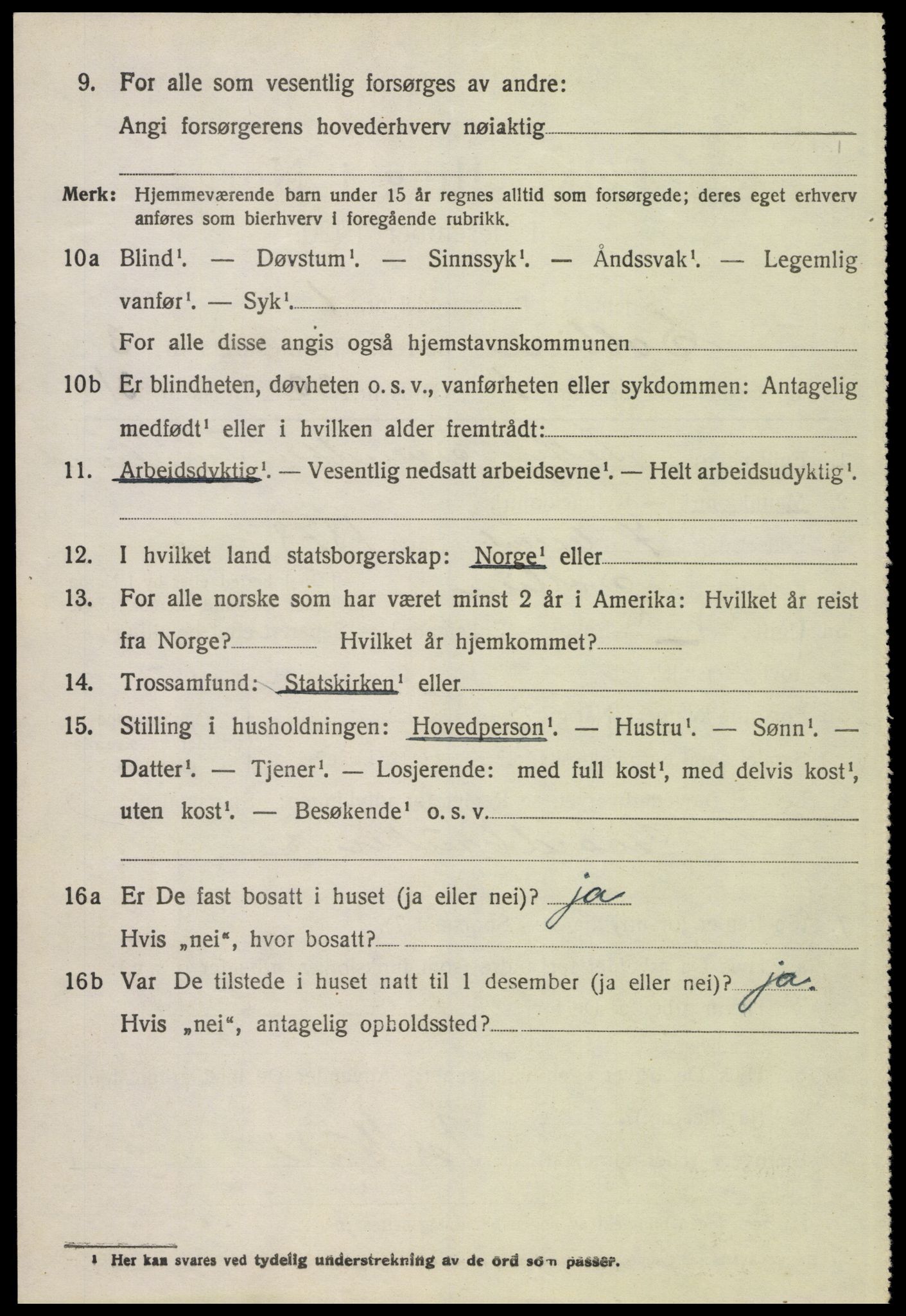 SAH, 1920 census for Sollia, 1920, p. 674