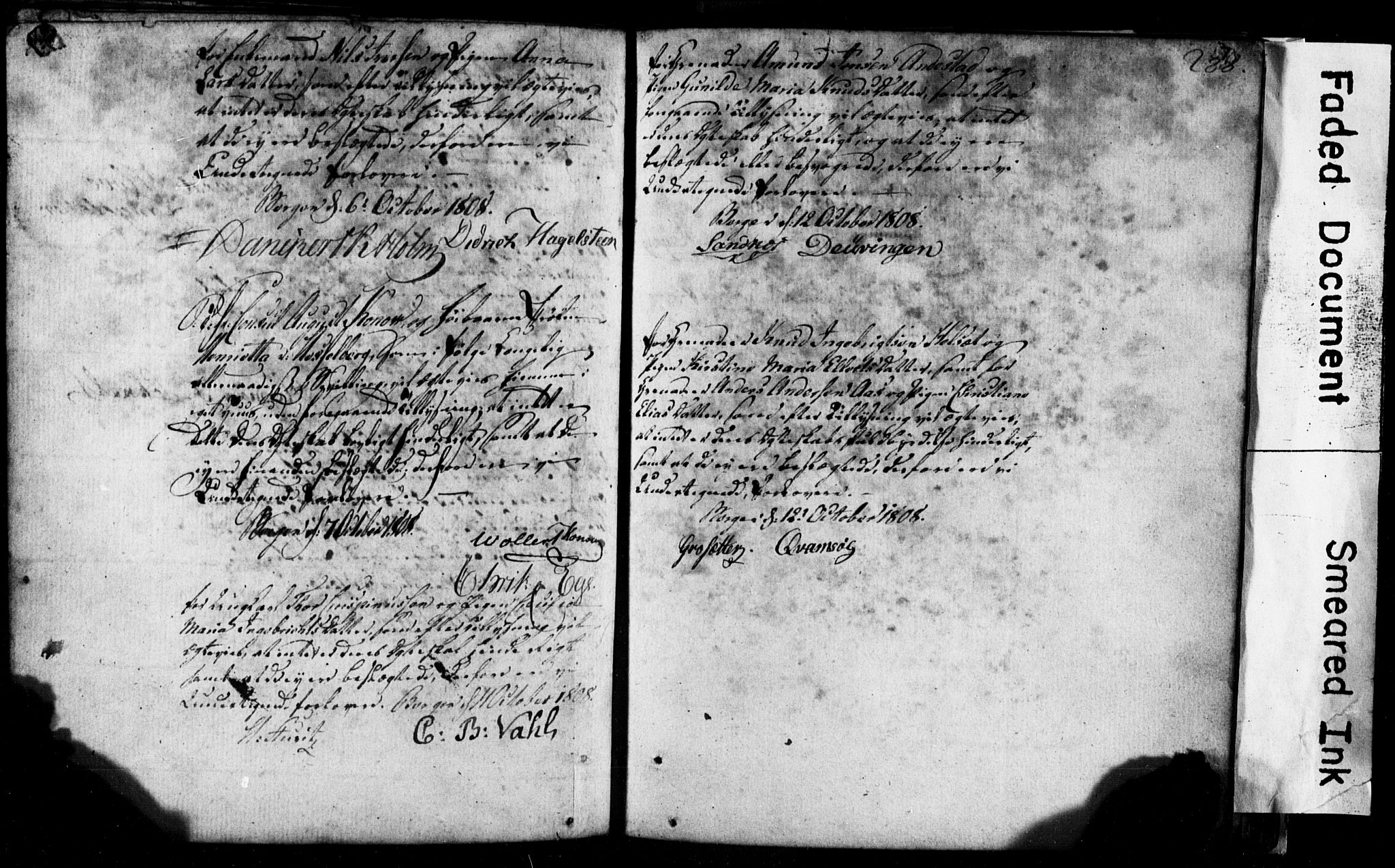 Korskirken sokneprestembete, AV/SAB-A-76101: Best man's statements no. II.5.1, 1776-1816, p. 288