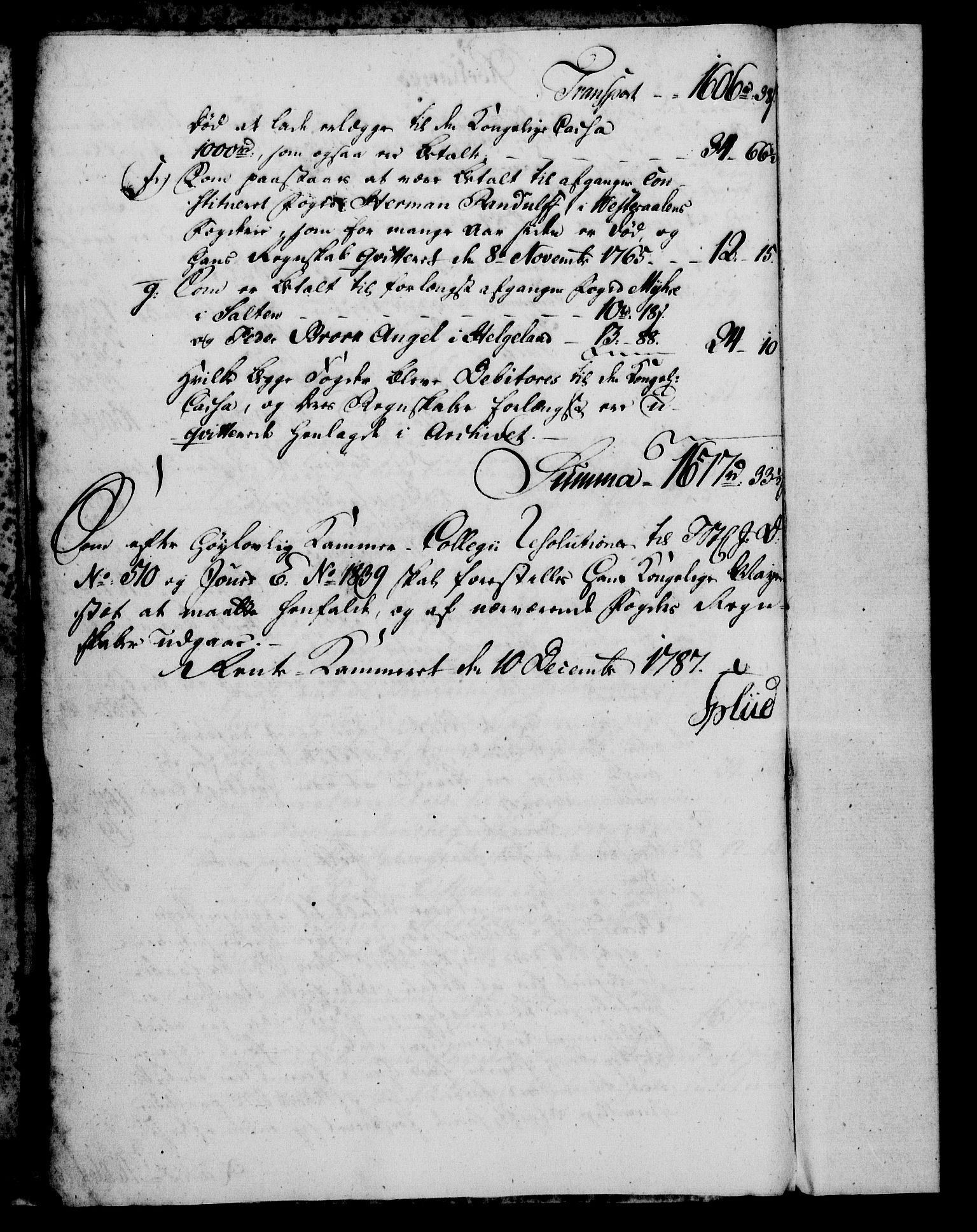 Rentekammeret, Kammerkanselliet, AV/RA-EA-3111/G/Gf/Gfa/L0070: Norsk relasjons- og resolusjonsprotokoll (merket RK 52.70), 1788, p. 33