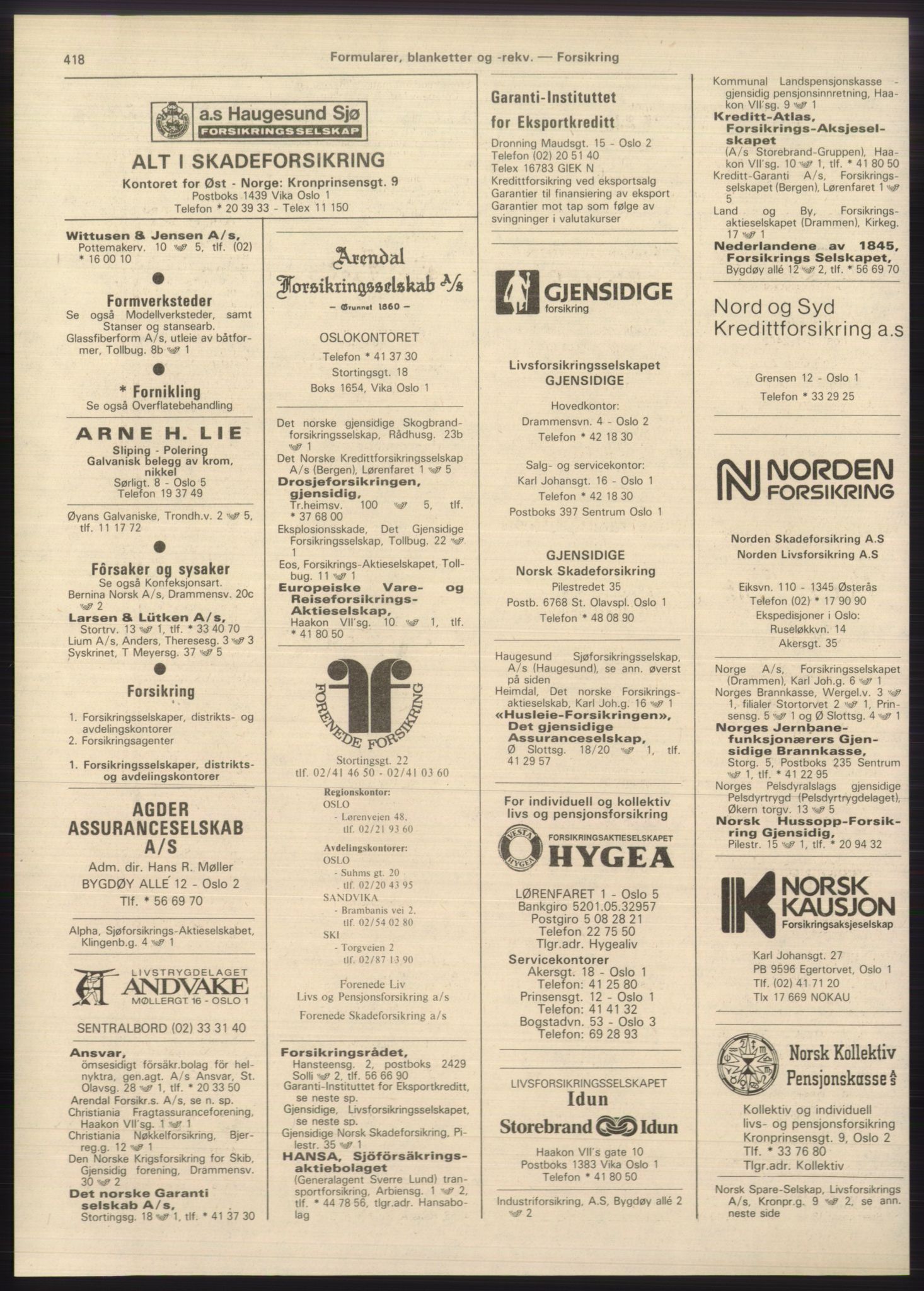 Kristiania/Oslo adressebok, PUBL/-, 1980-1981, p. 418