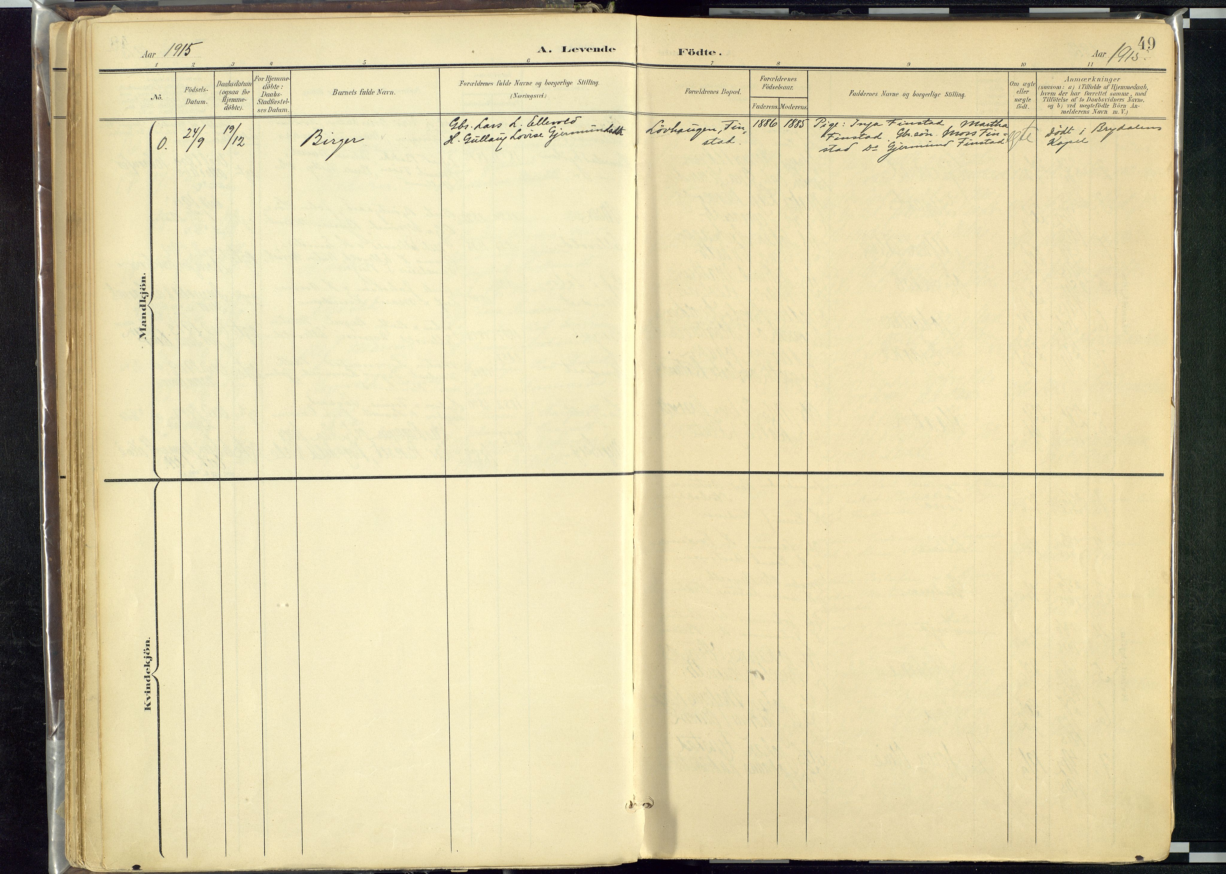 Rendalen prestekontor, AV/SAH-PREST-054/H/Ha/Haa/L0012: Parish register (official) no. 12, 1901-1928, p. 49