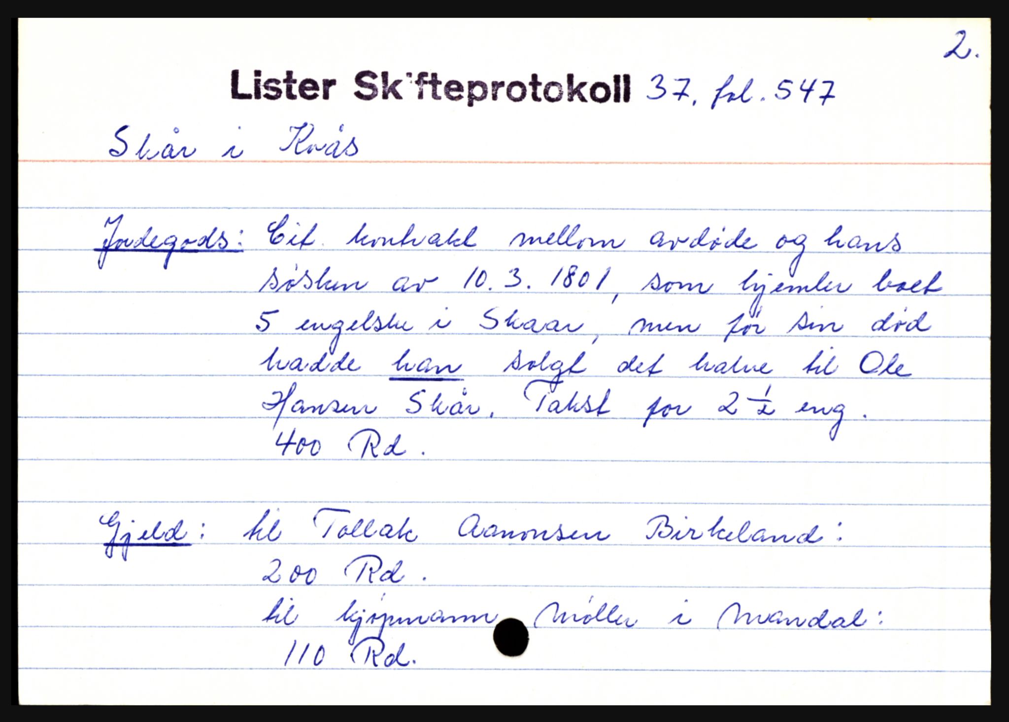 Lister sorenskriveri, AV/SAK-1221-0003/H, p. 34745