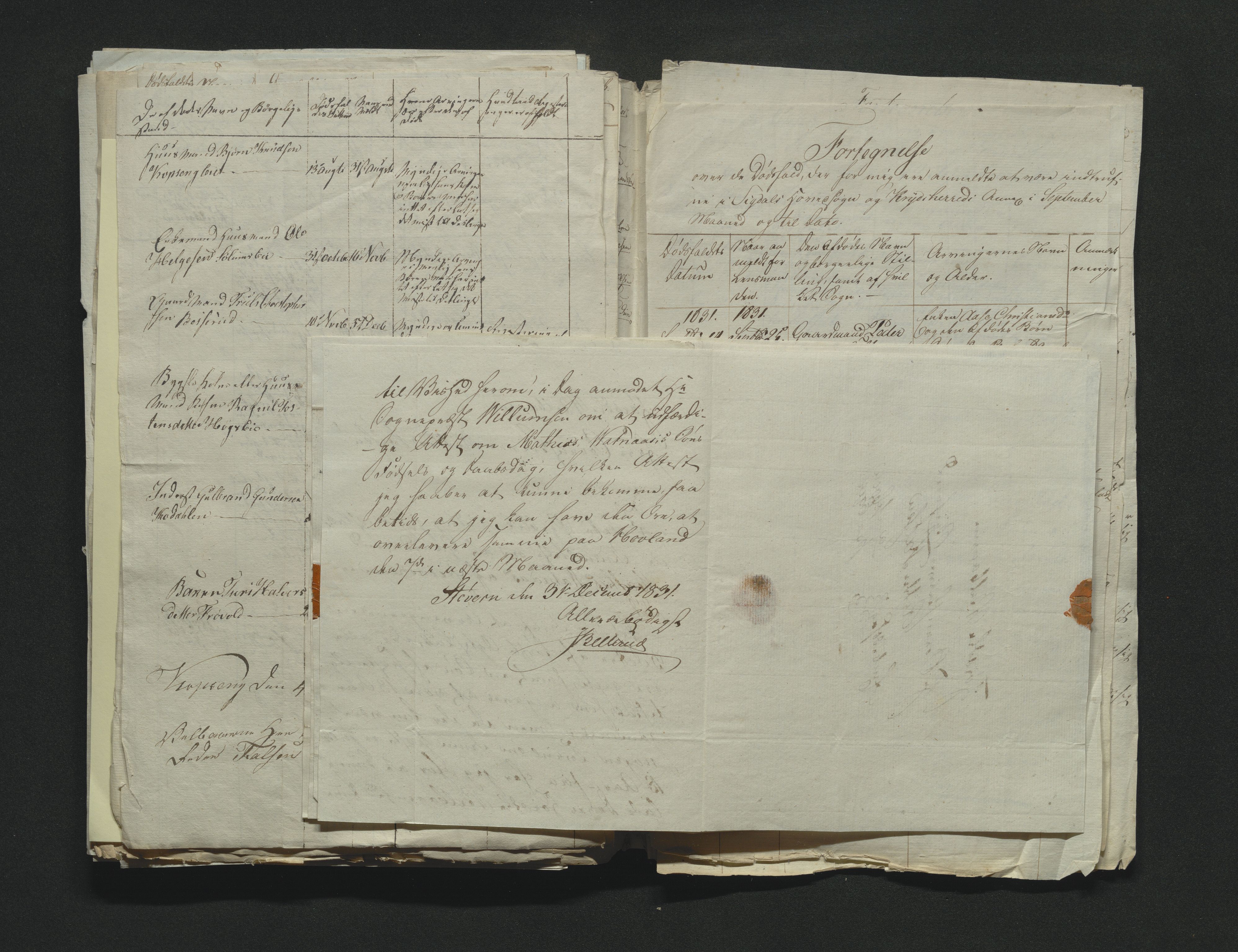 Eiker, Modum og Sigdal sorenskriveri, AV/SAKO-A-123/H/Ha/Hab/L0003: Dødsfallsmeldinger, 1830-1833