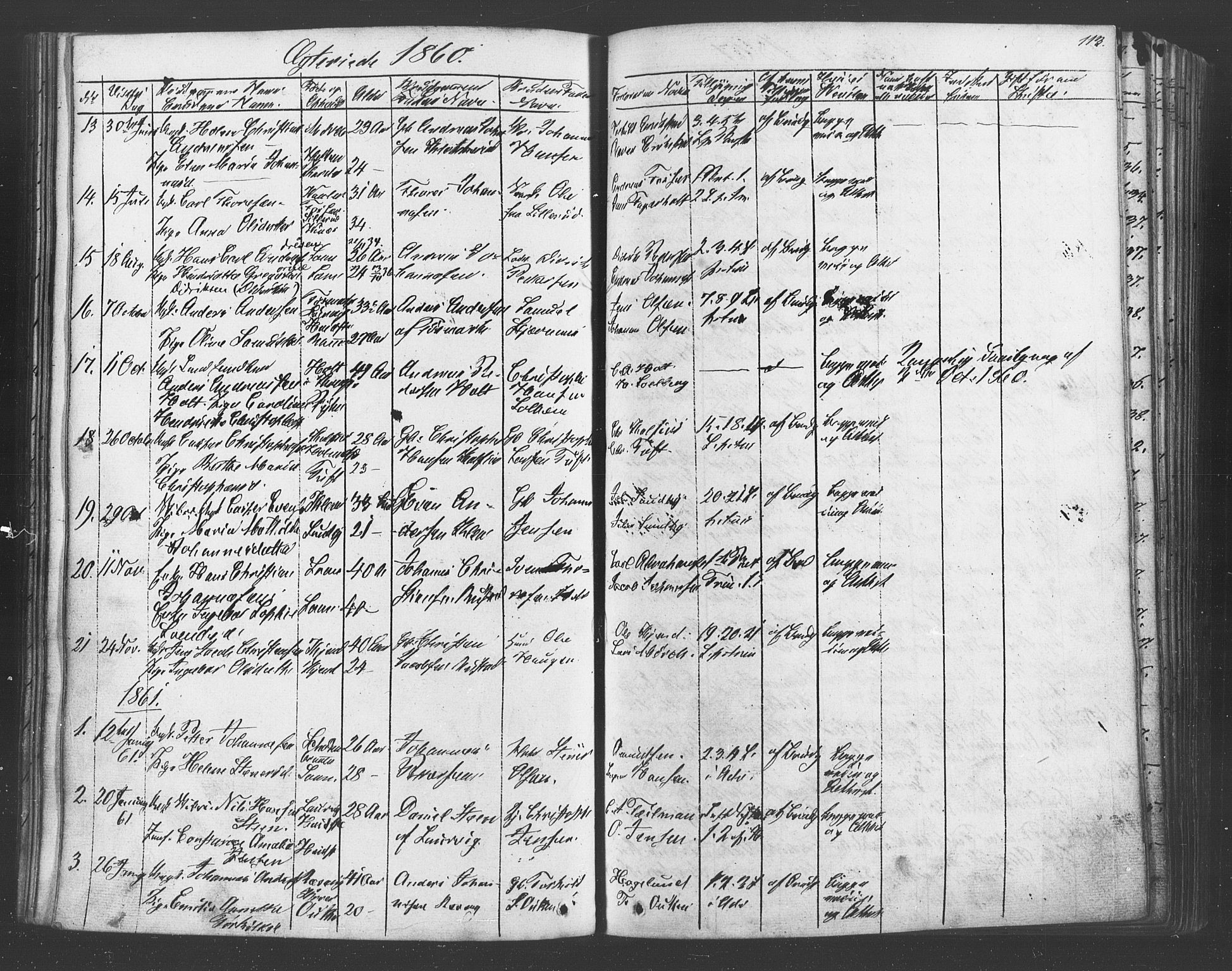 Vestby prestekontor Kirkebøker, SAO/A-10893/F/Fa/L0007: Parish register (official) no. I 7, 1850-1862, p. 113