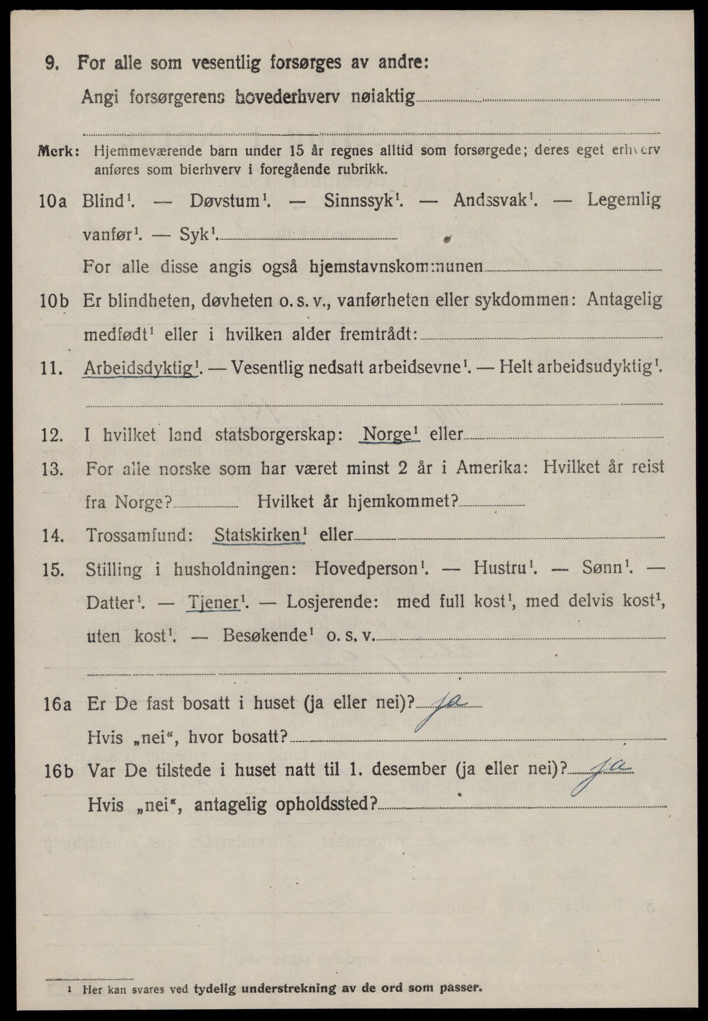 SAT, 1920 census for Stangvik, 1920, p. 3837