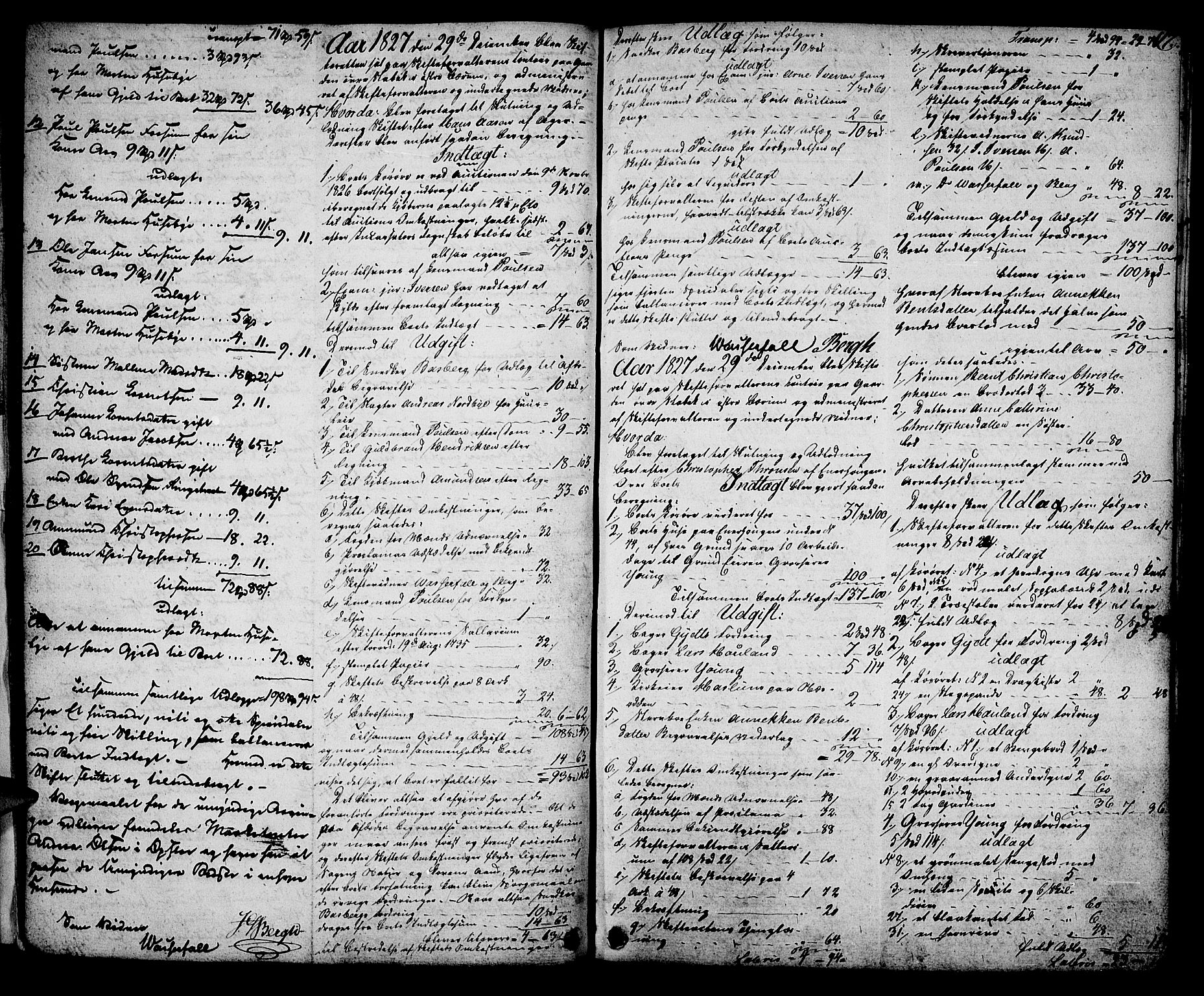Aker sorenskriveri, AV/SAO-A-10895/H/Hb/L0021: Skifteprotokoll, 1827-1832, p. 16b-17a