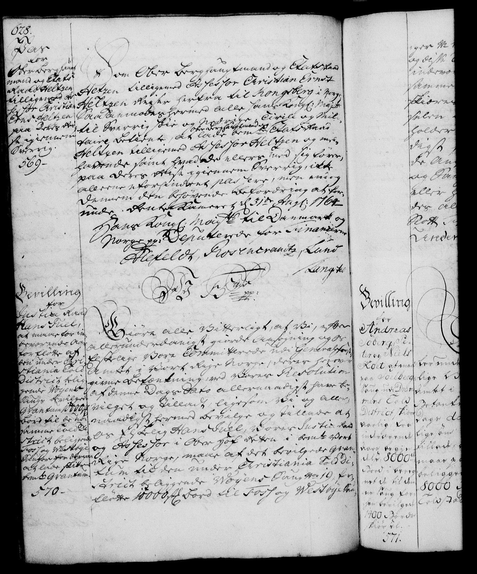 Rentekammeret, Kammerkanselliet, AV/RA-EA-3111/G/Gg/Gga/L0007: Norsk ekspedisjonsprotokoll med register (merket RK 53.7), 1759-1768, p. 628