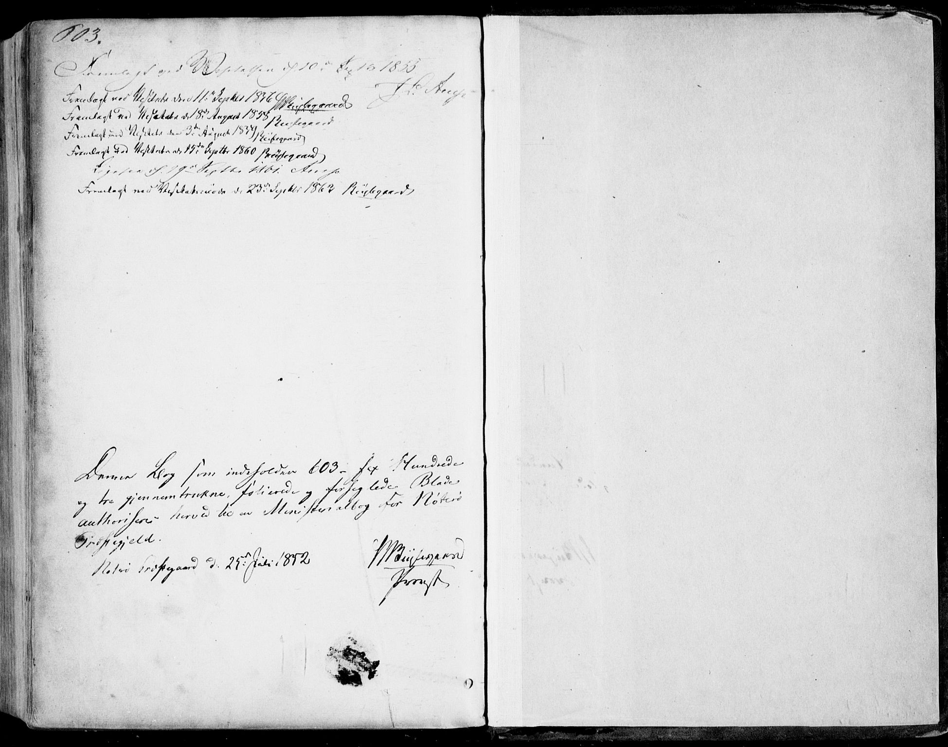 Nøtterøy kirkebøker, AV/SAKO-A-354/F/Fa/L0006: Parish register (official) no. I 6, 1852-1864, p. 603