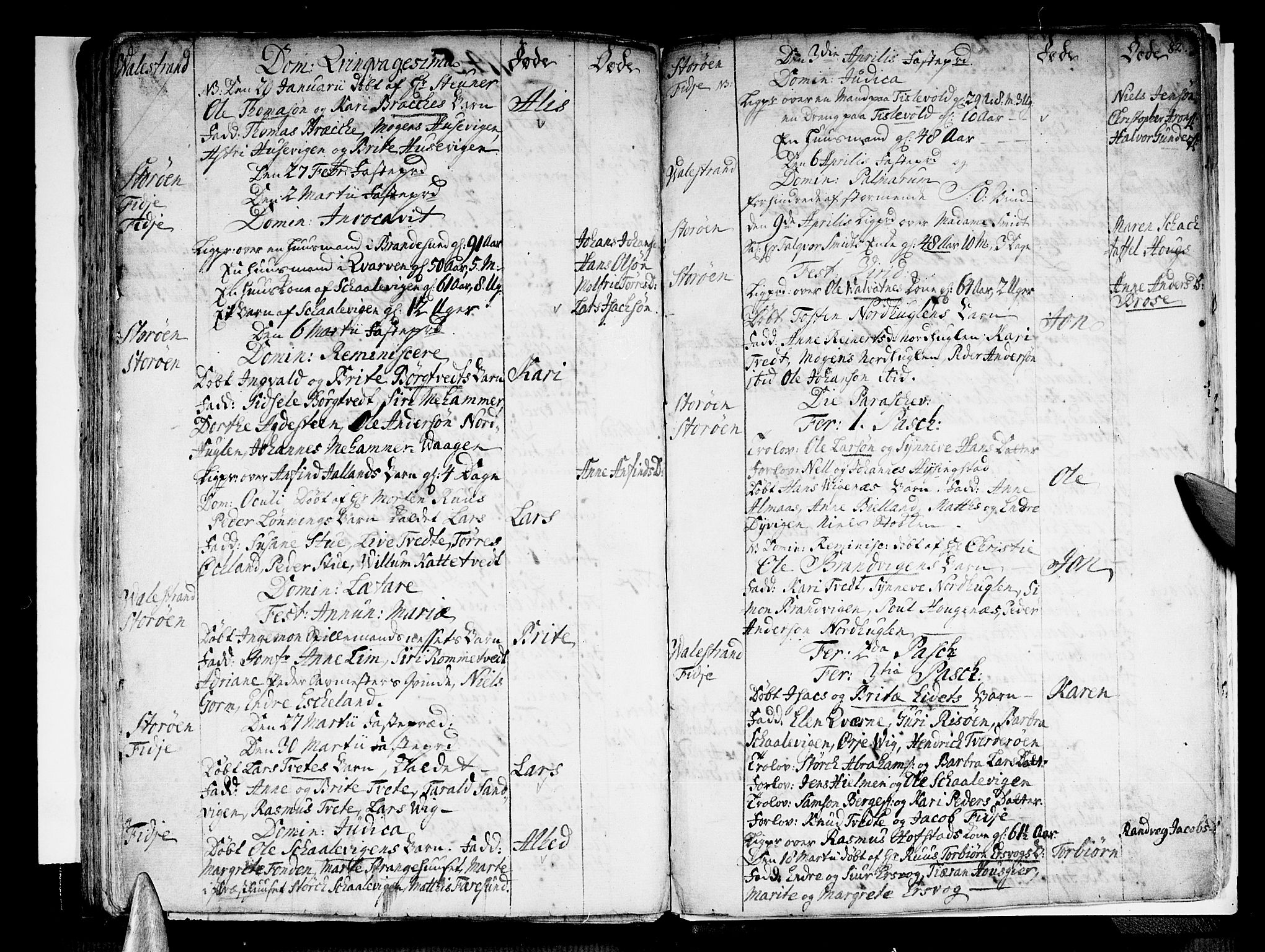 Stord sokneprestembete, AV/SAB-A-78201/H/Haa: Parish register (official) no. A 1, 1725-1744, p. 82