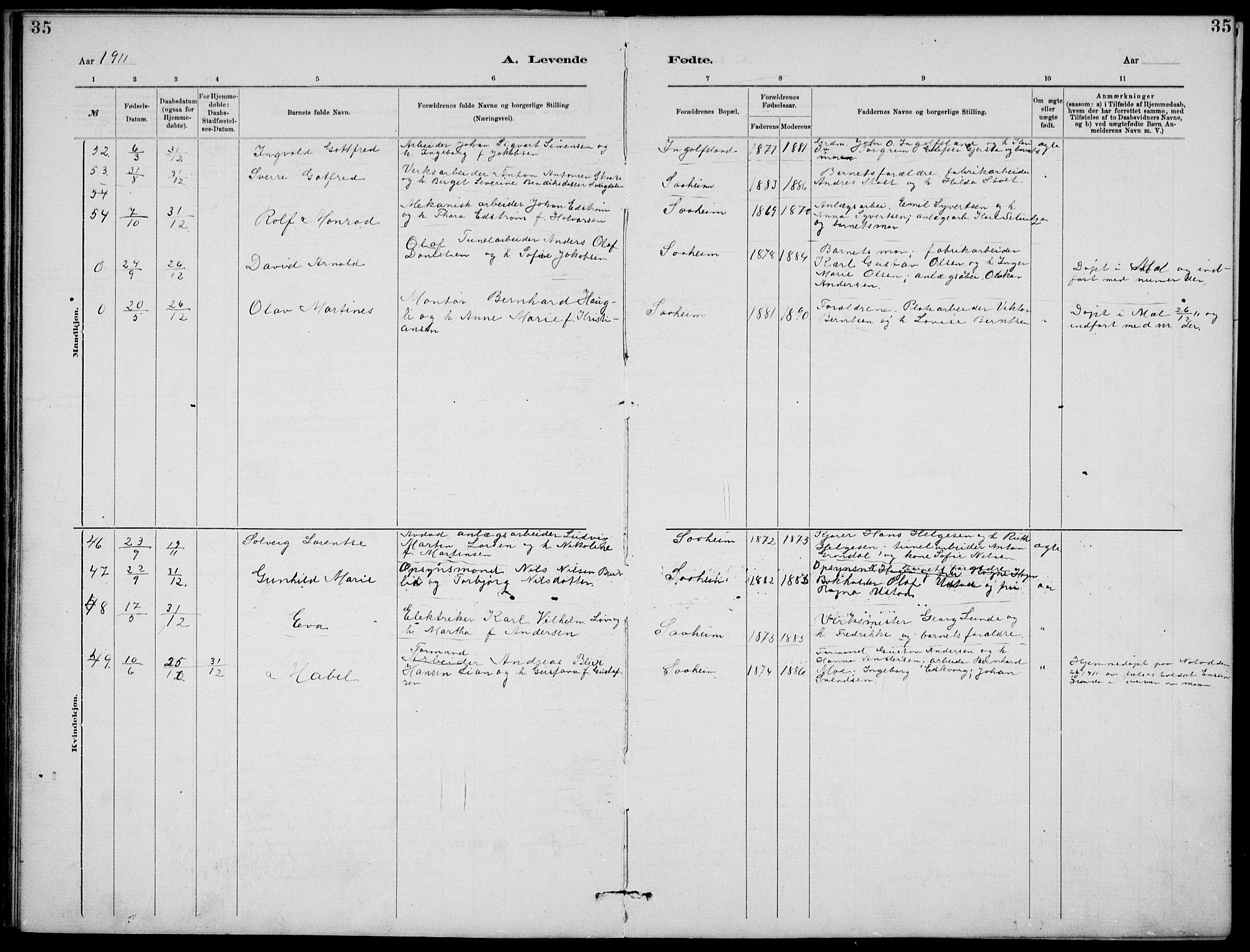 Rjukan kirkebøker, SAKO/A-294/G/Ga/L0001: Parish register (copy) no. 1, 1880-1914, p. 35