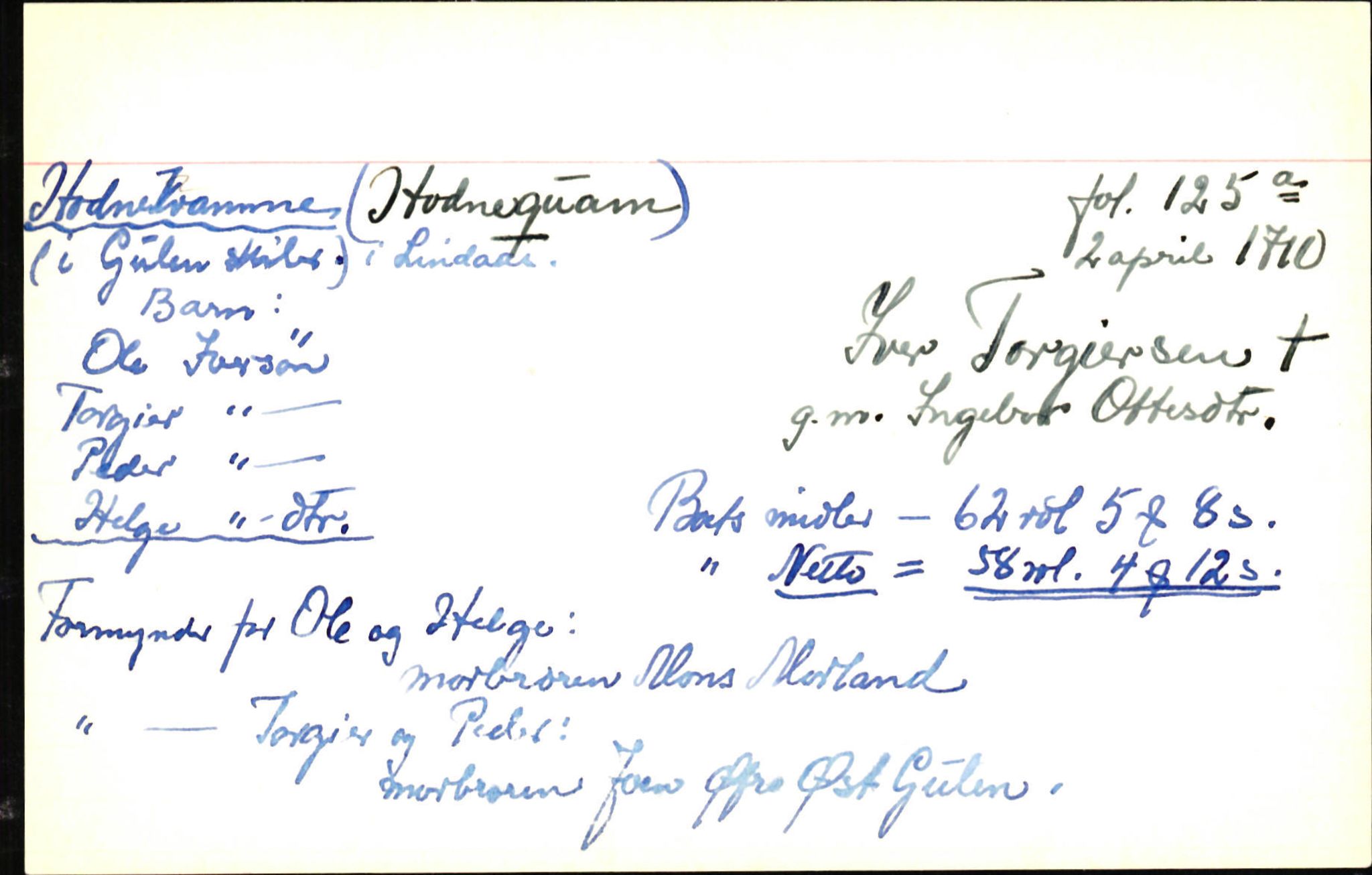 Skiftekort ved Statsarkivet i Bergen, SAB/SKIFTEKORT/001/L0001: Skifteprotokoll nr. 1-2 - test test, 1702-1716, p. 872