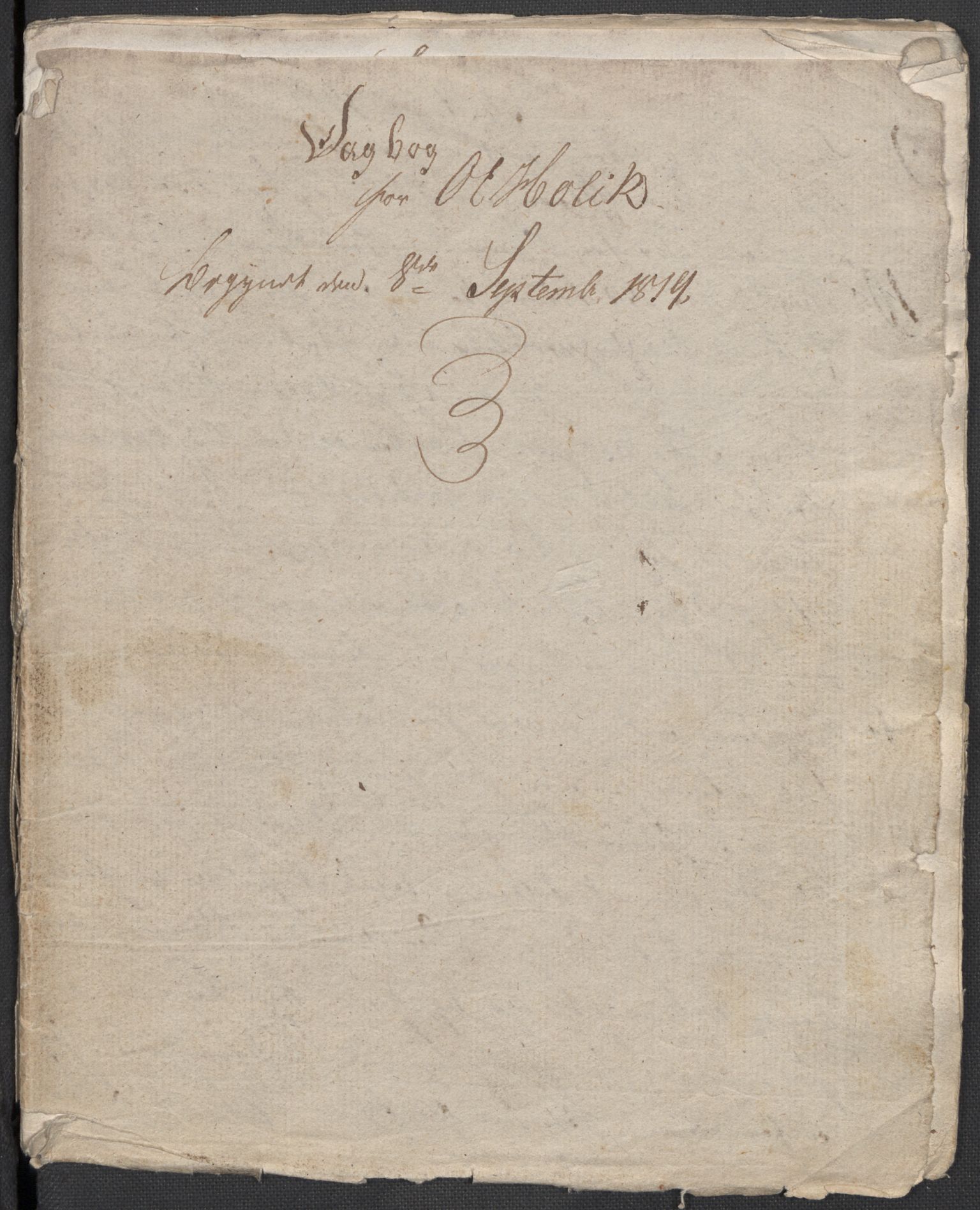 Holck, Meidell, Hartvig, RA/PA-0204/F/L0001: (Kassett) Dagbøker ført av Ole Elias v.Holck, 1798-1842, p. 424