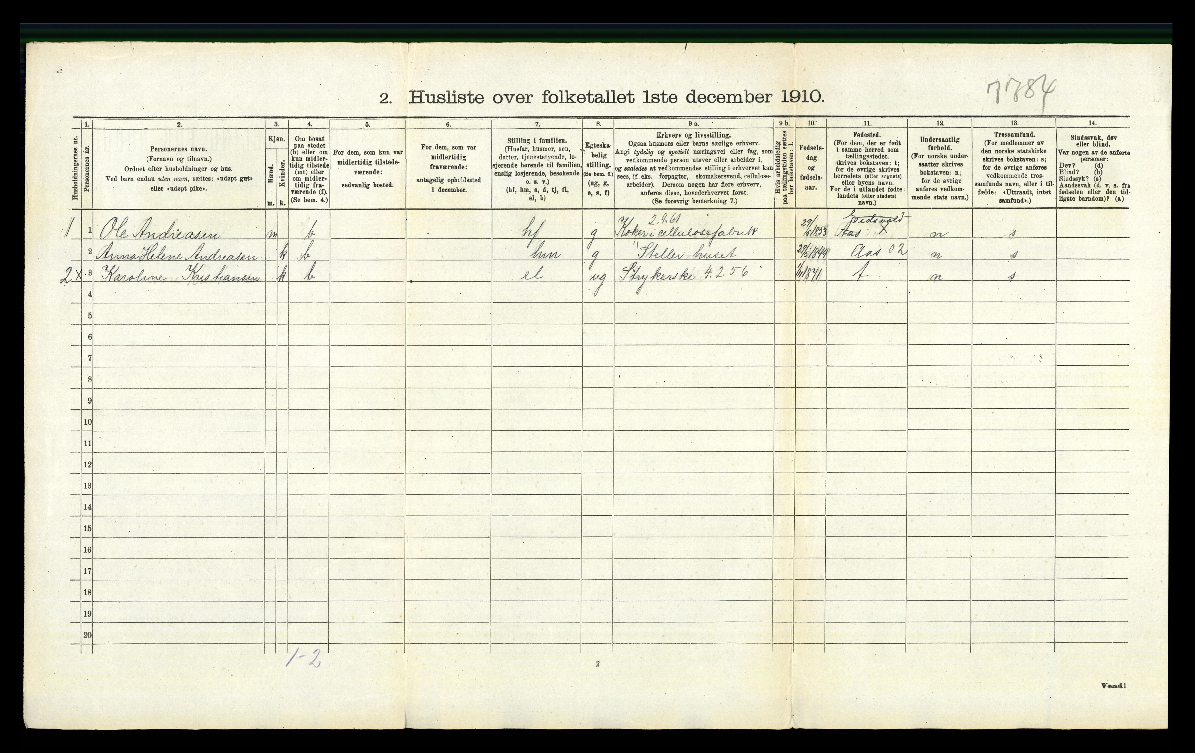 RA, 1910 census for Eidsvoll, 1910, p. 2373