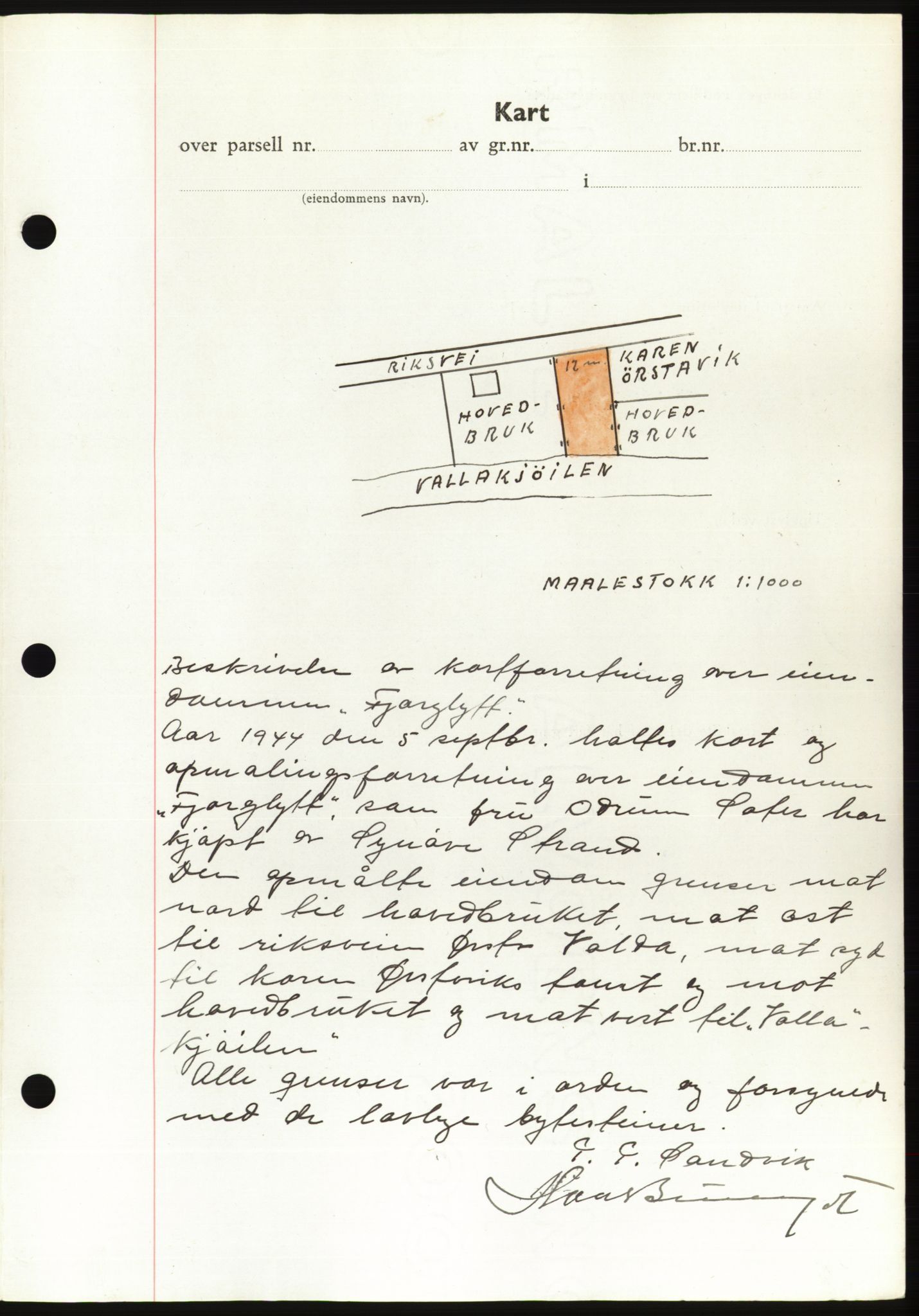 Søre Sunnmøre sorenskriveri, AV/SAT-A-4122/1/2/2C/L0076: Mortgage book no. 2A, 1943-1944, Diary no: : 850/1944