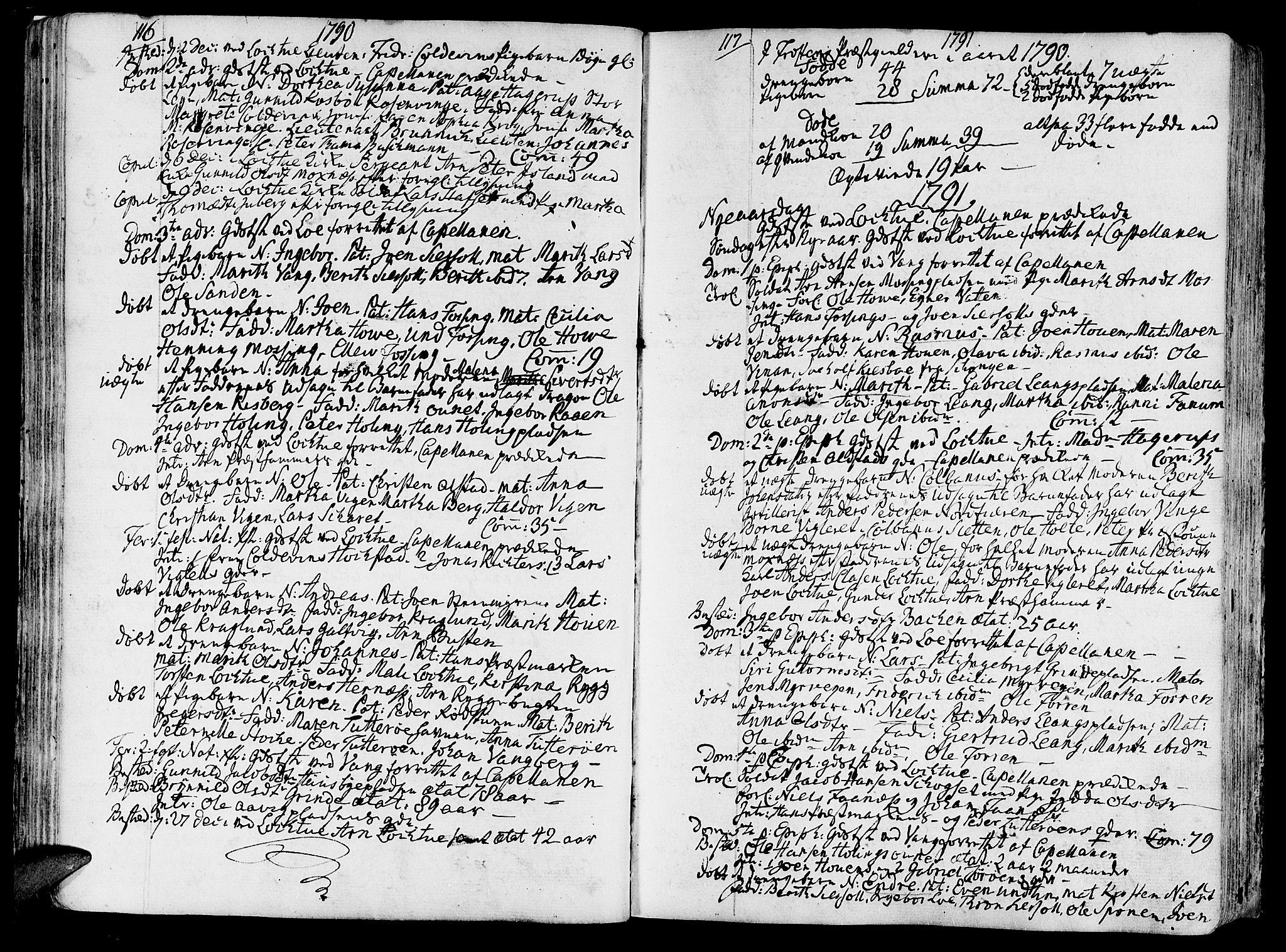 Ministerialprotokoller, klokkerbøker og fødselsregistre - Nord-Trøndelag, AV/SAT-A-1458/713/L0110: Parish register (official) no. 713A02, 1778-1811, p. 116-117