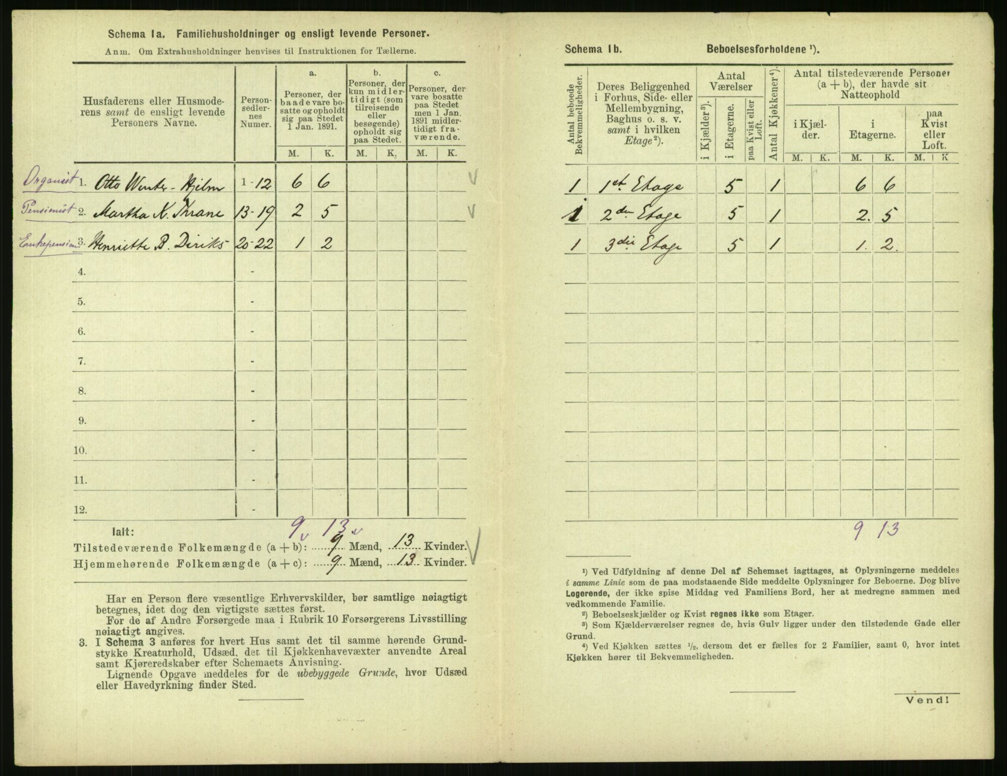 RA, 1891 census for 0301 Kristiania, 1891, p. 65090