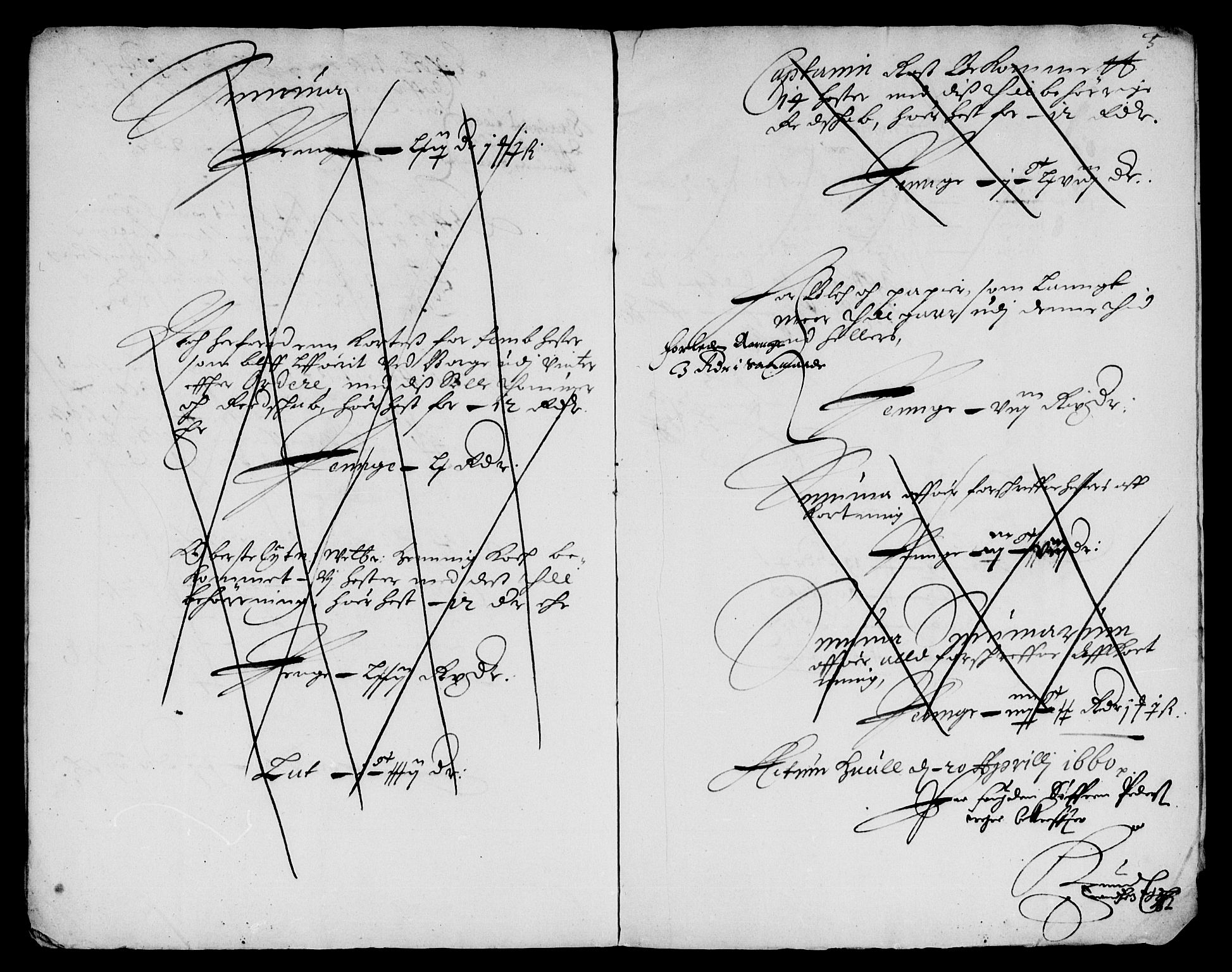 Rentekammeret inntil 1814, Reviderte regnskaper, Lensregnskaper, RA/EA-5023/R/Rb/Rba/L0251: Akershus len, 1659-1660