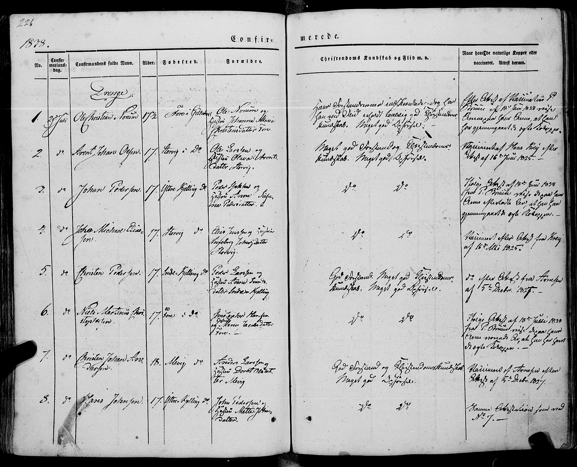 Ministerialprotokoller, klokkerbøker og fødselsregistre - Nordland, AV/SAT-A-1459/805/L0097: Parish register (official) no. 805A04, 1837-1861, p. 226