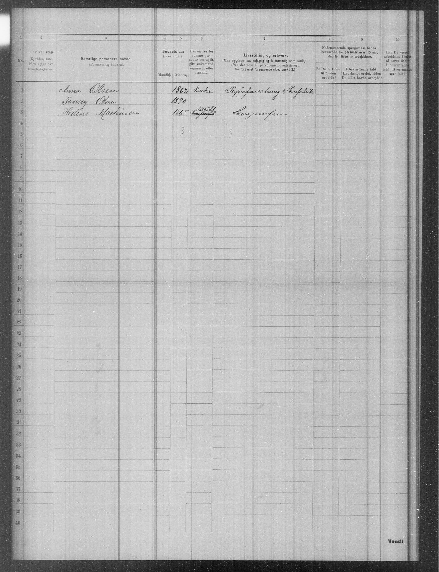 OBA, Municipal Census 1902 for Kristiania, 1902, p. 11288