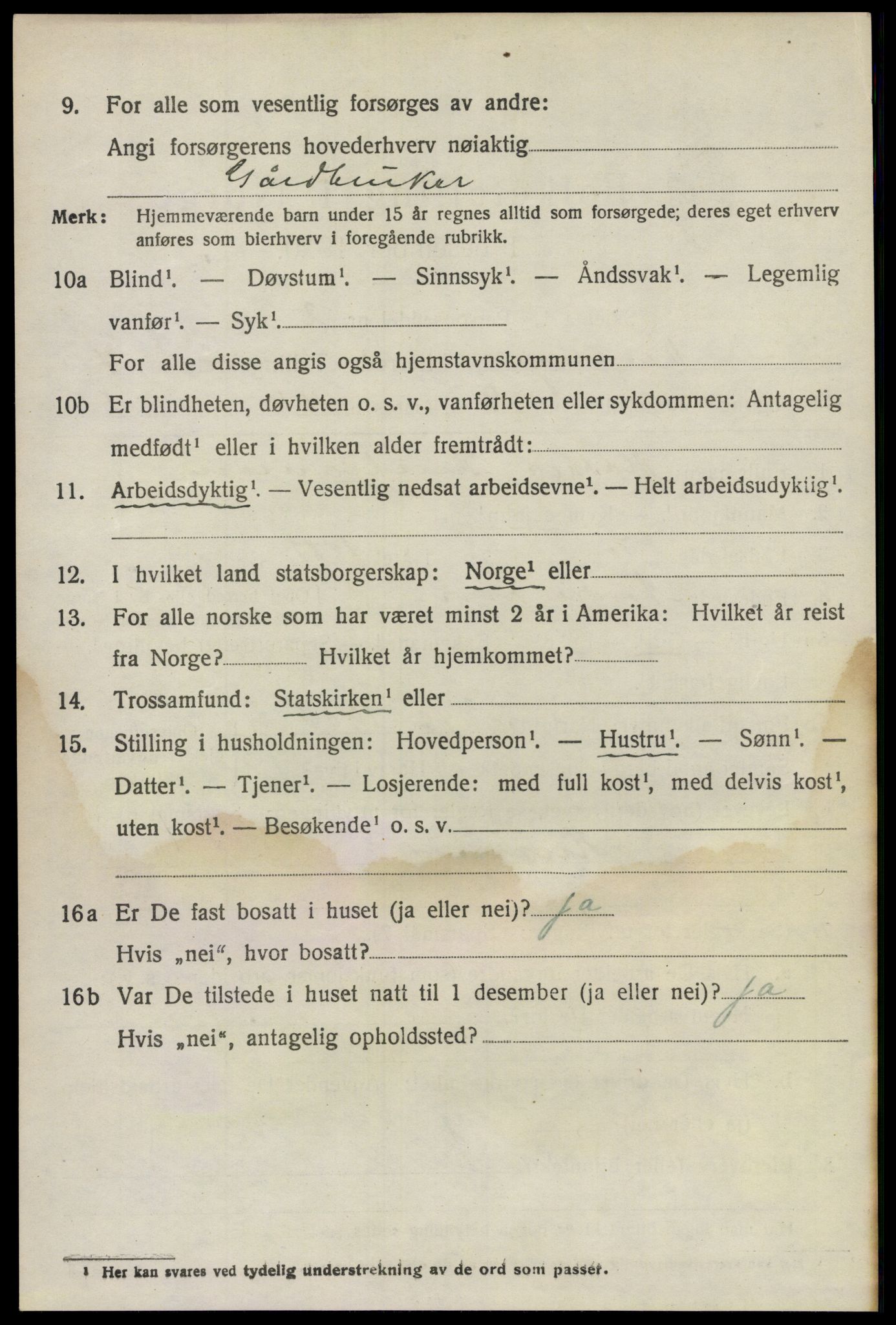 SAO, 1920 census for Vestby, 1920, p. 4554