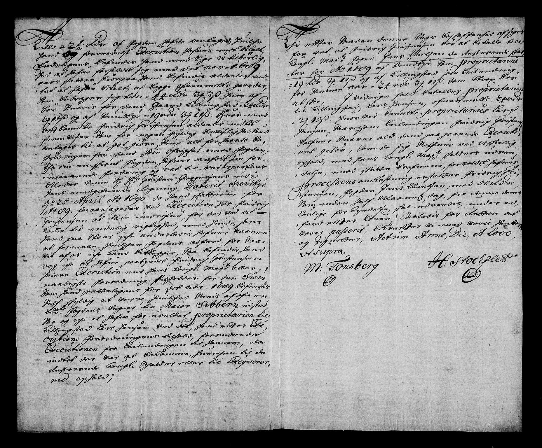 Stattholderembetet 1572-1771, RA/EA-2870/Af/L0004: Avskrifter av vedlegg til originale supplikker, nummerert i samsvar med supplikkbøkene, 1691-1694, p. 284