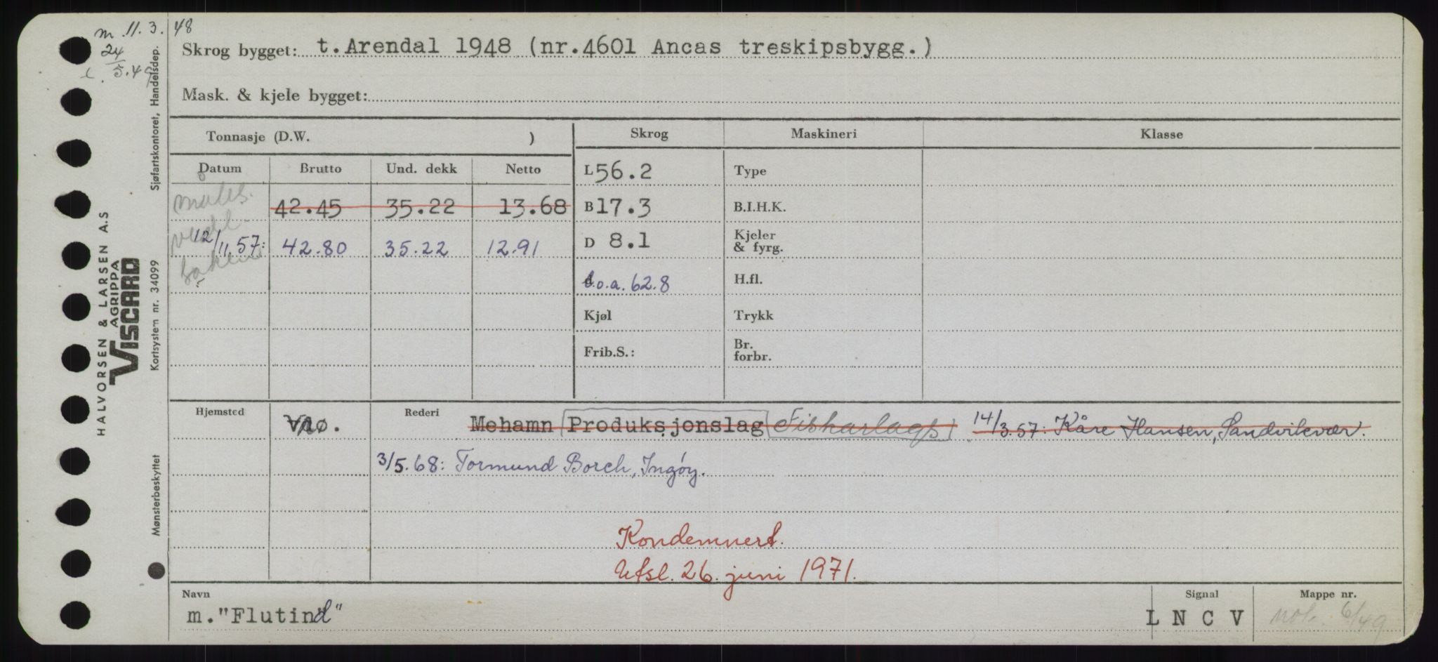 Sjøfartsdirektoratet med forløpere, Skipsmålingen, AV/RA-S-1627/H/Hd/L0011: Fartøy, Fla-Får, p. 71