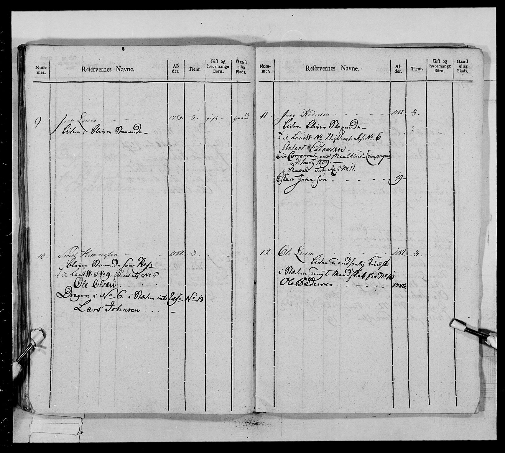 Generalitets- og kommissariatskollegiet, Det kongelige norske kommissariatskollegium, AV/RA-EA-5420/E/Eh/L0022a: Trondheimske dragonregiment, 1804-1807, p. 485