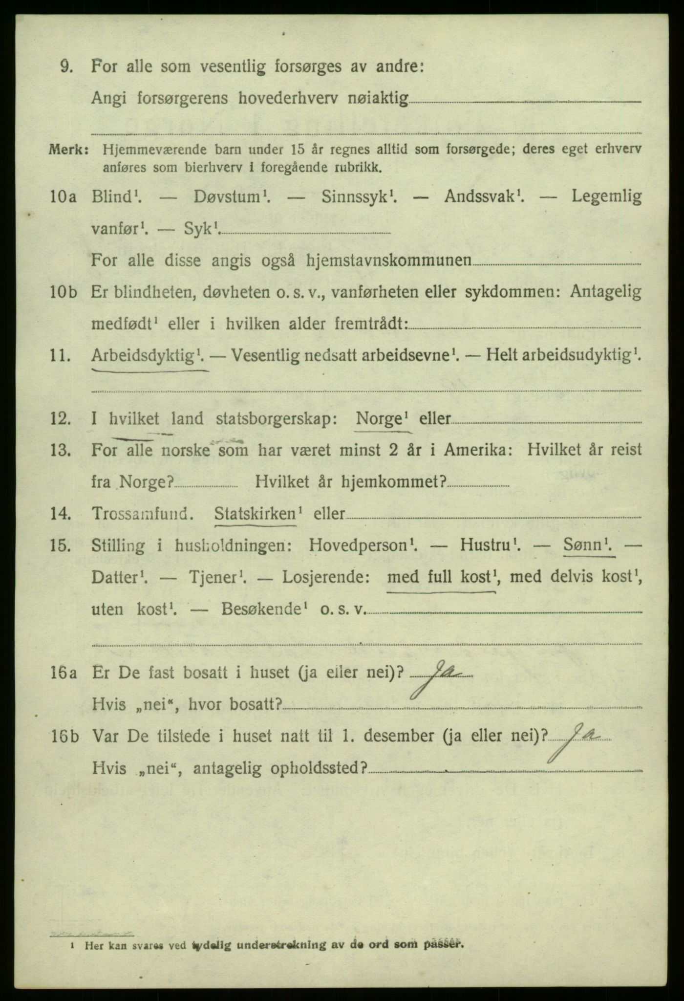 SAB, 1920 census for Sør-Vågsøy, 1920, p. 1825