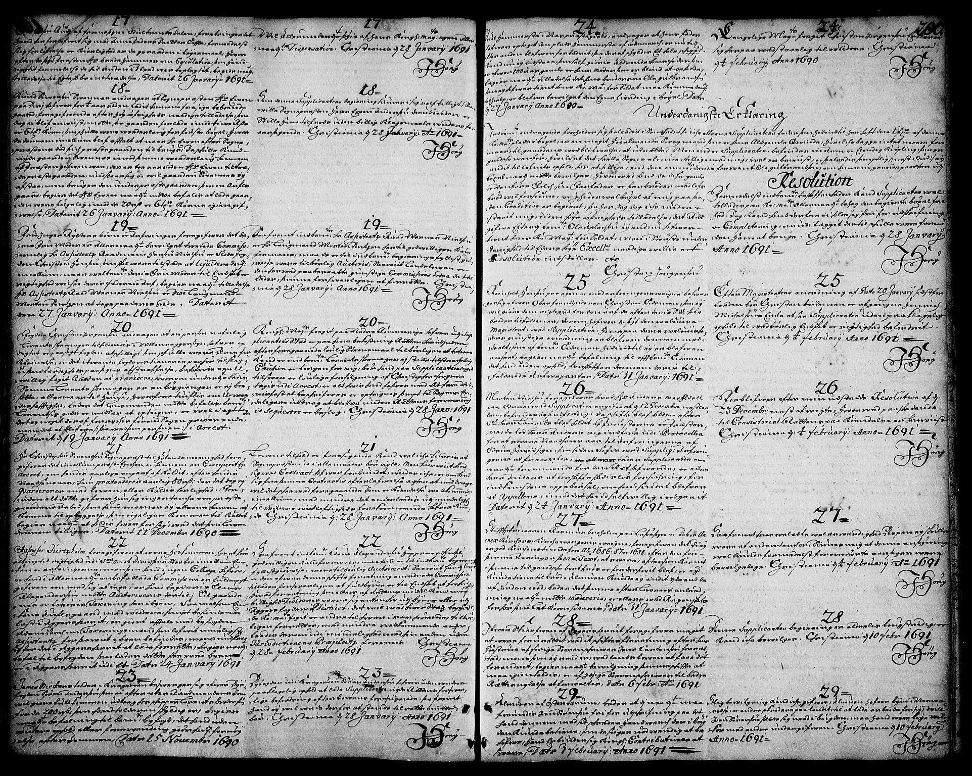Stattholderembetet 1572-1771, AV/RA-EA-2870/Ad/L0004: Supplikasjons- og resolusjonsprotokoll, 1683-1691, p. 199b-200a
