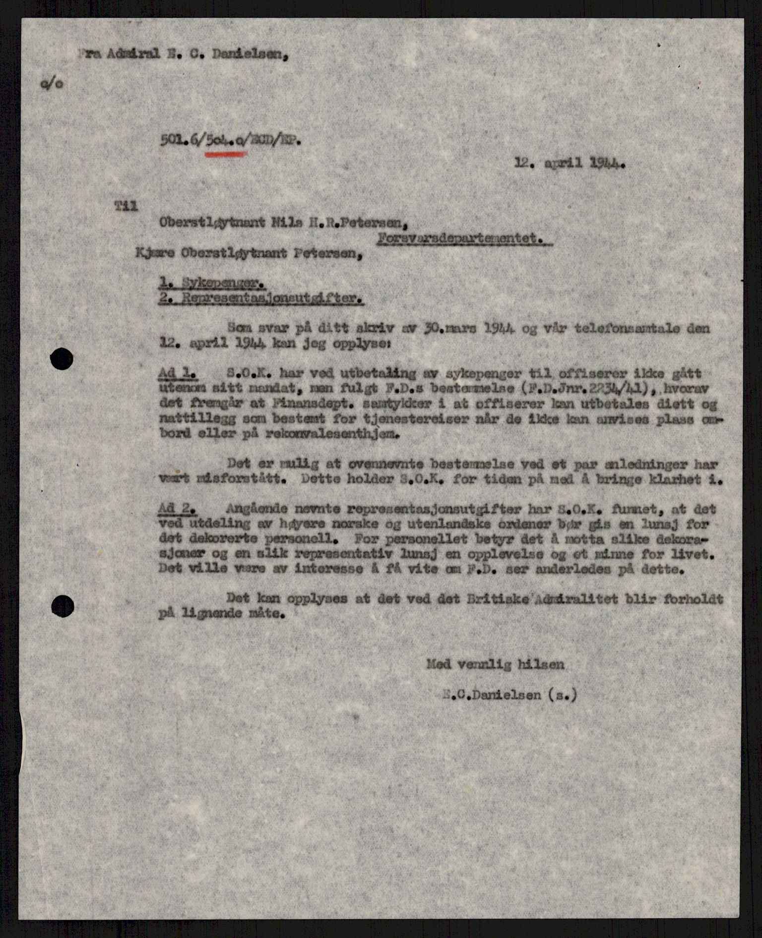 Forsvaret, Sjøforsvarets overkommando, AV/RA-RAFA-2035/D/Dc/L0305: --, 1940-1946, p. 41