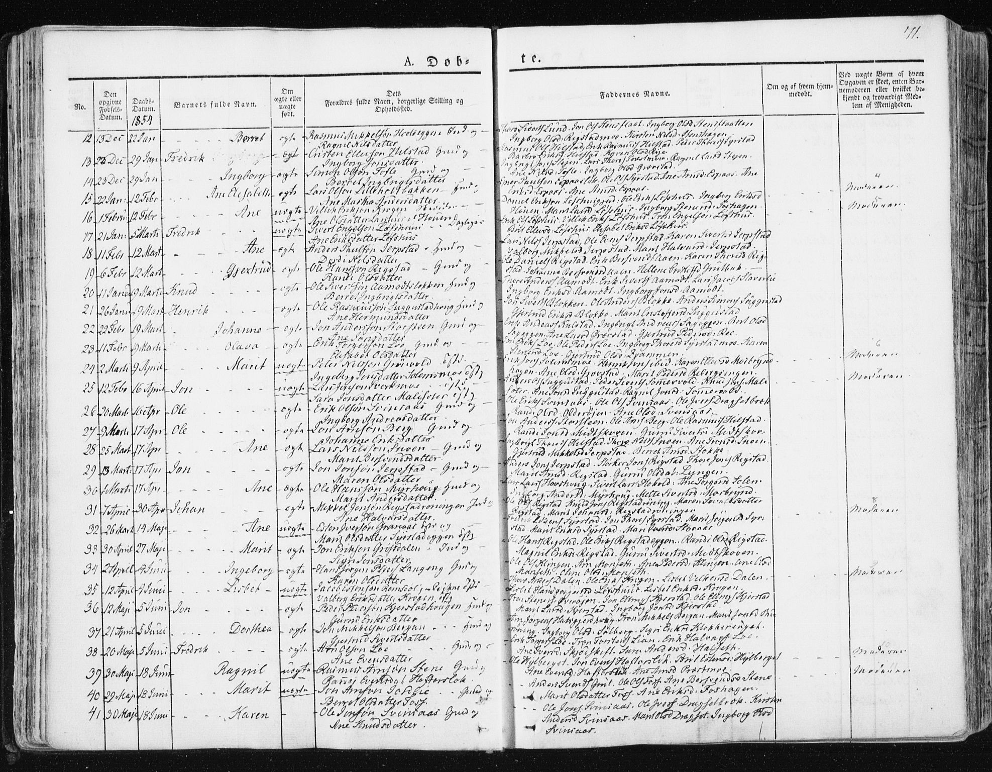 Ministerialprotokoller, klokkerbøker og fødselsregistre - Sør-Trøndelag, AV/SAT-A-1456/672/L0855: Parish register (official) no. 672A07, 1829-1860, p. 71