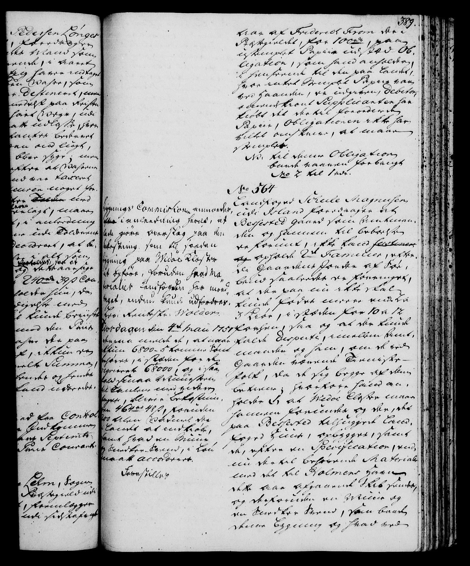 Rentekammeret, Kammerkanselliet, RA/EA-3111/G/Gh/Gha/L0030: Norsk ekstraktmemorialprotokoll (merket RK 53.75), 1749-1751, p. 389