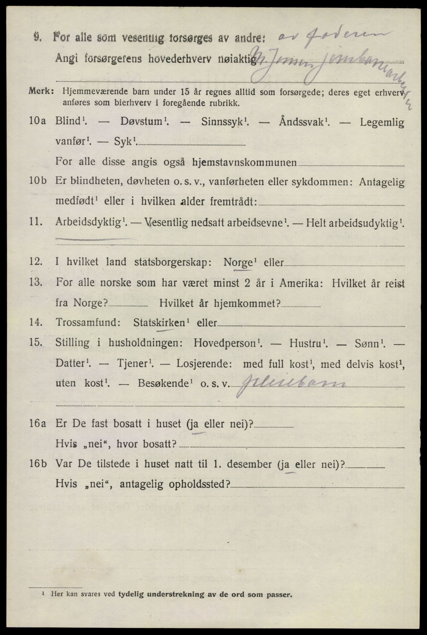 SAO, 1920 census for Eidsvoll, 1920, p. 18190
