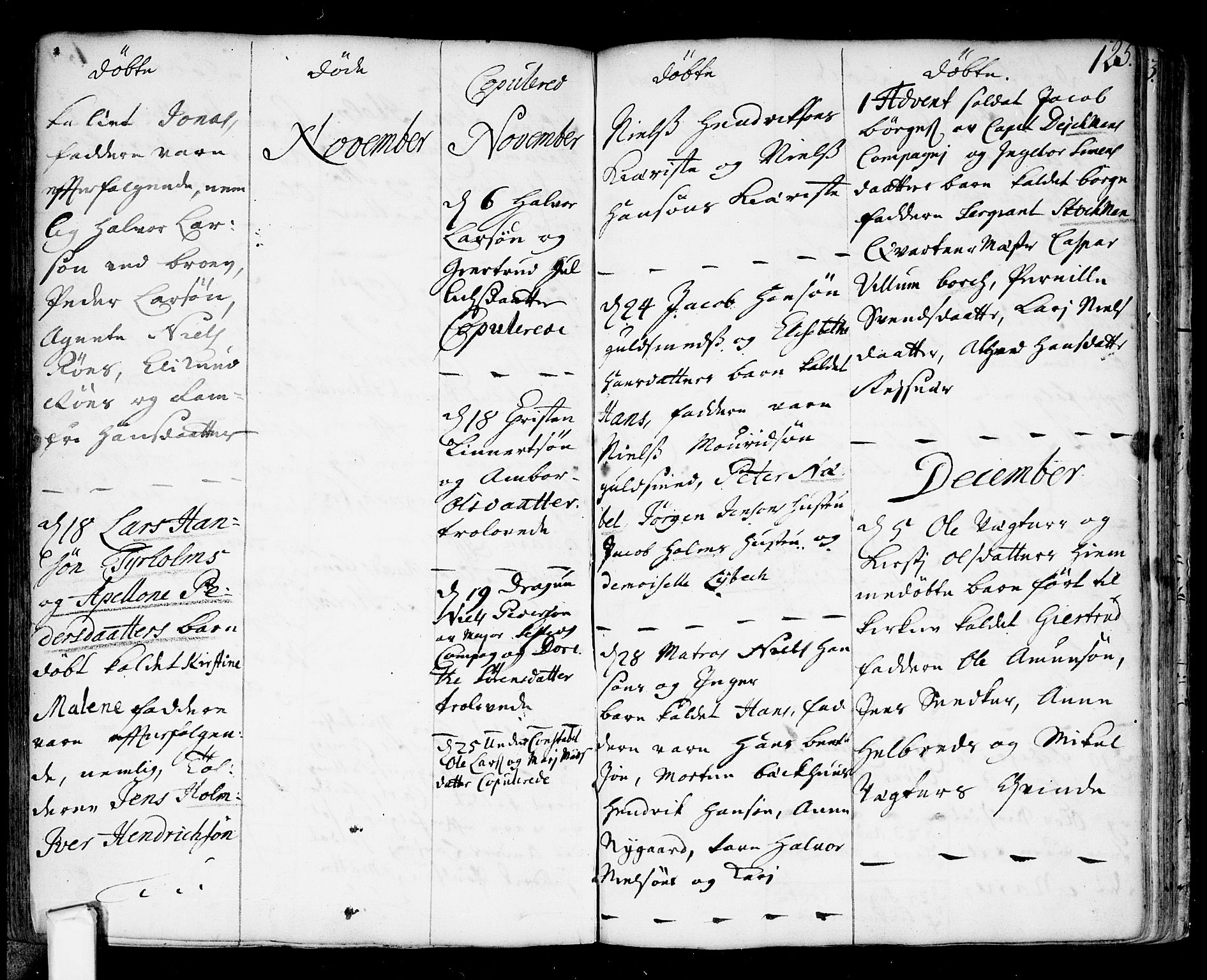 Fredrikstad prestekontor Kirkebøker, AV/SAO-A-11082/F/Fa/L0001: Parish register (official) no. 1, 1717-1731, p. 125