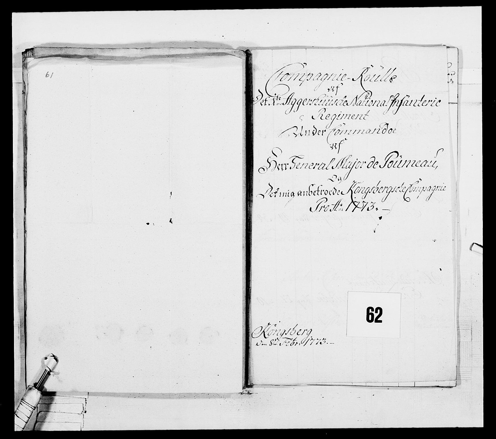 Generalitets- og kommissariatskollegiet, Det kongelige norske kommissariatskollegium, AV/RA-EA-5420/E/Eh/L0037: 1. Akershusiske nasjonale infanteriregiment, 1767-1773, p. 523